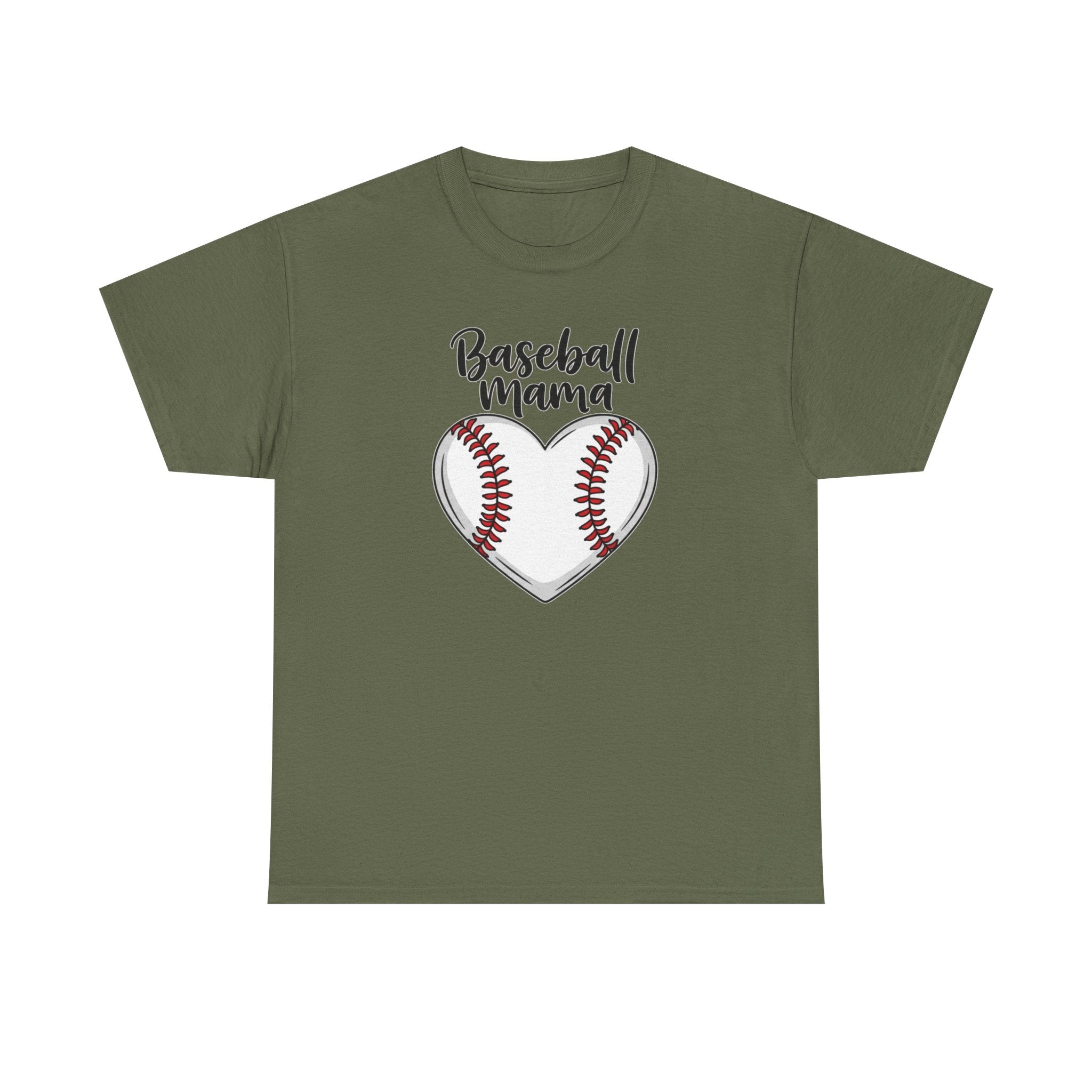 Baseball Mama heart baseball T-shirt | Mom team shirt, sports mom tee