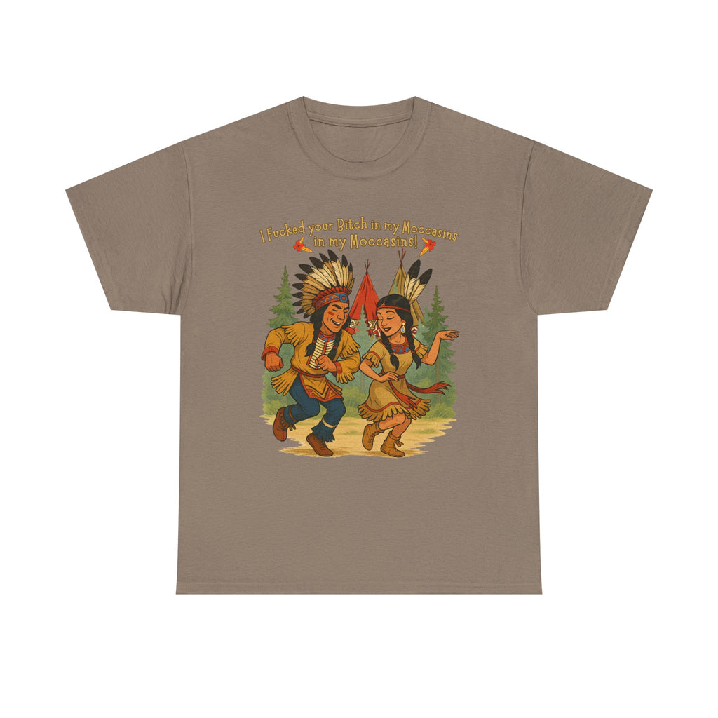 Vintage Native American Couple Dancing T-Shirt | Retro Campfire Illustration, Raunchy comedy IYKYK