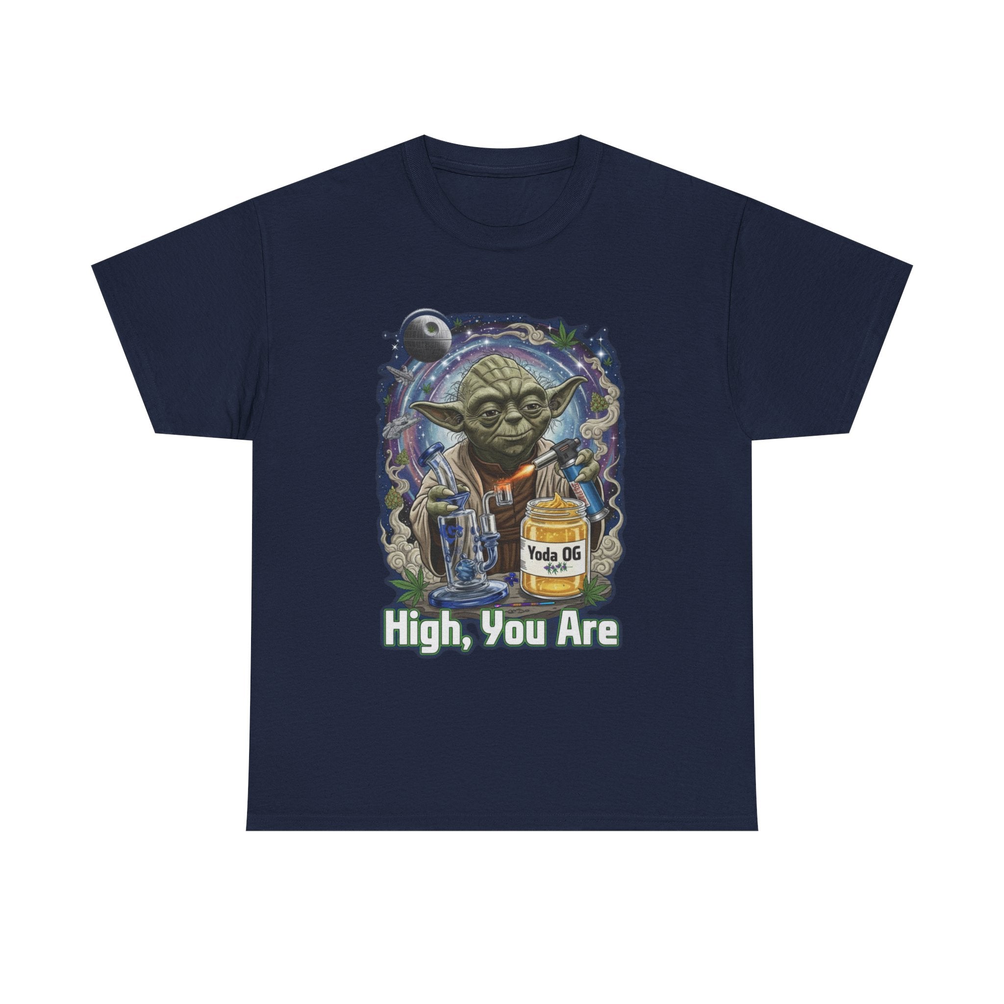 High You Are Space Wizard Tee | 420 Stoner Parody, Retro Nostalgic Graphic