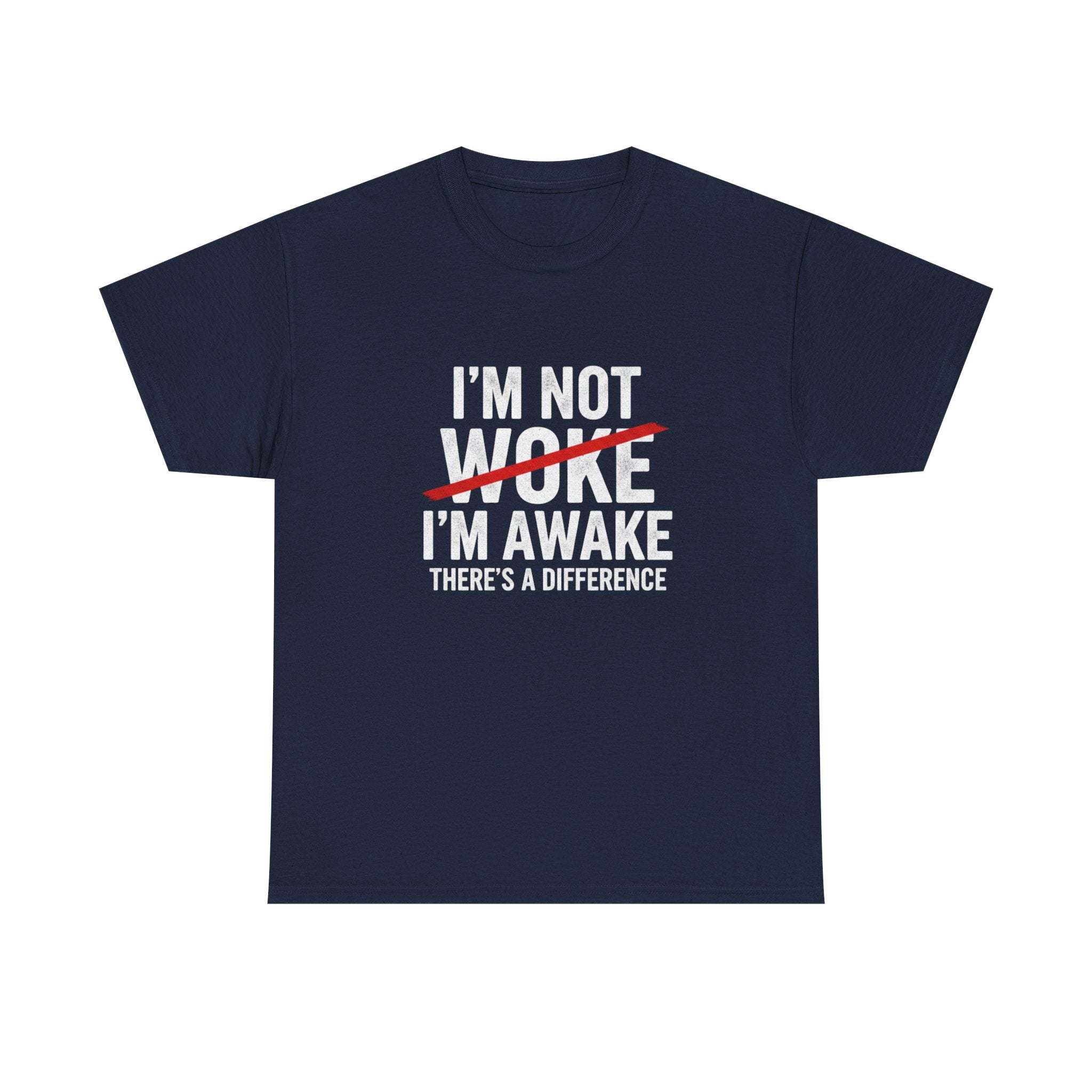 I'm not Woke, I'm Awake T Shirt, Question the narrative graphic Tee, Free Thinker Statement Shirt