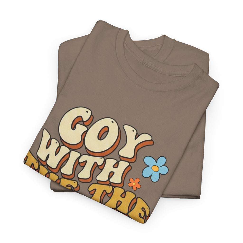 Goy With The Flow--Retro Flower Graphic Tee