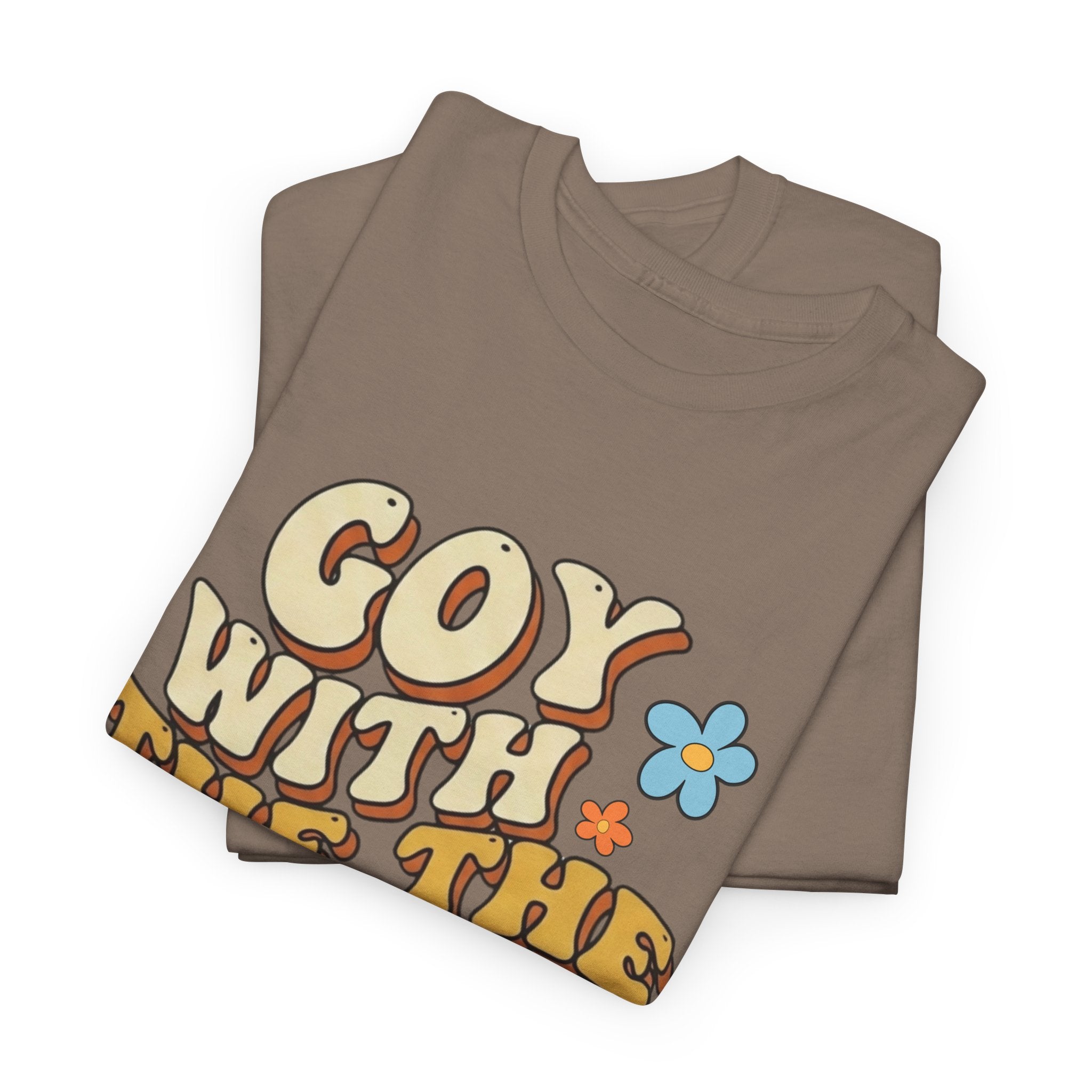 Goy With The Flow--Retro Flower Graphic Tee