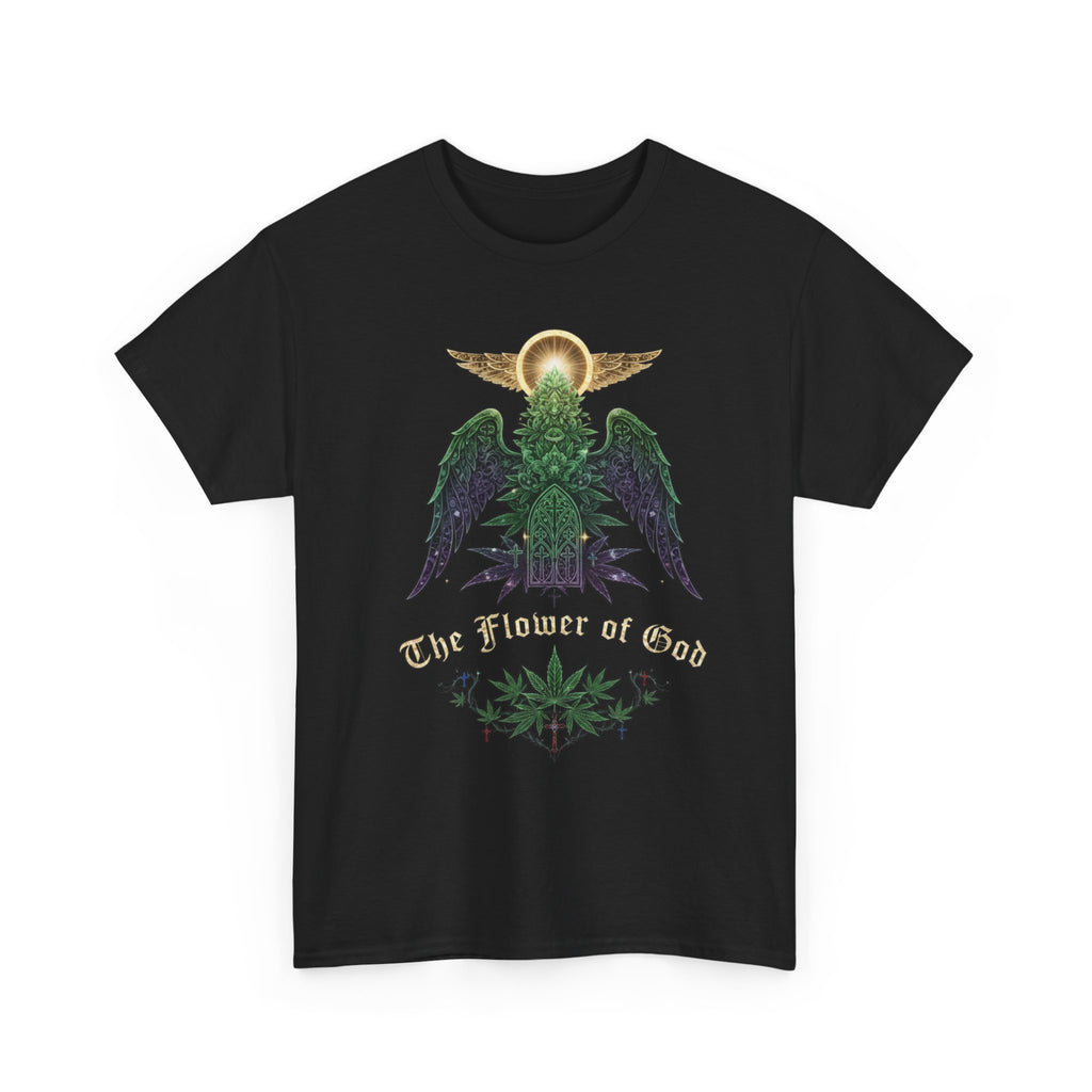 Flower of God- Angel T-Shirt | Retro Botanical Stoner Religious Tee