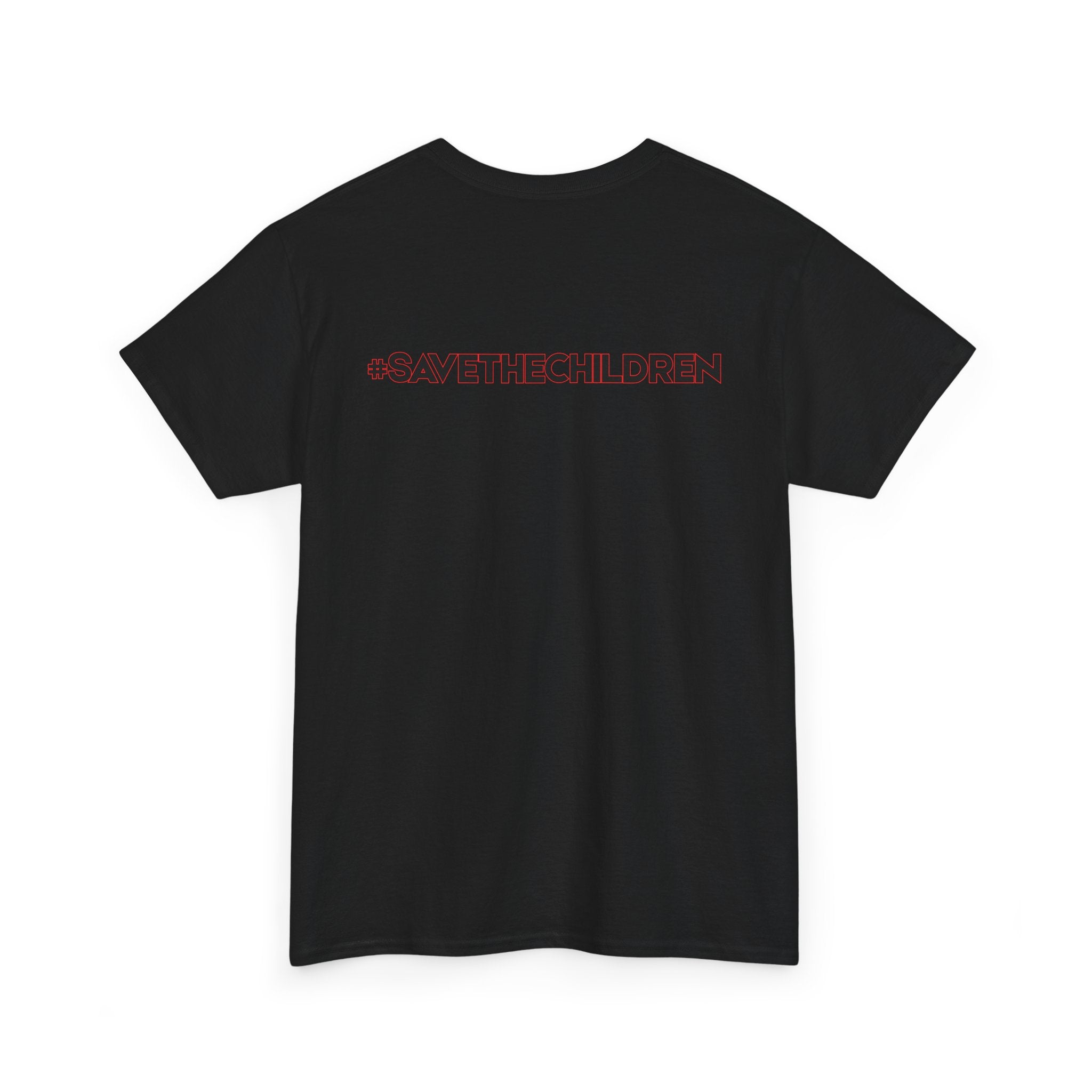 Protest Pizza Box Conspiracy Save the Children T-Shirt | Vintage Riot Art
