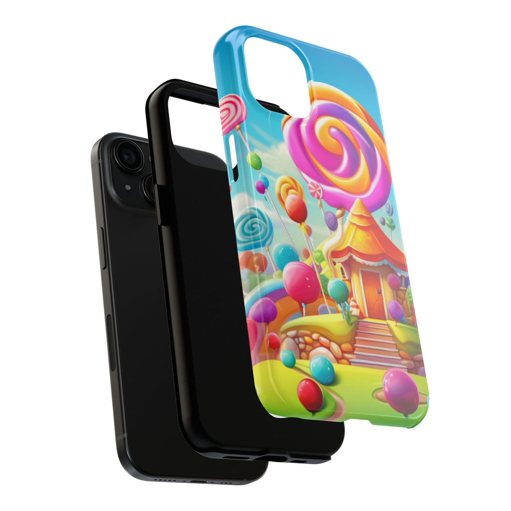 Colorful Candyland Phone Case- Tough Protective Cover, Fun Gift, Unique Accessory for Kids, Teens, Phone Accessories, Birthday Gift