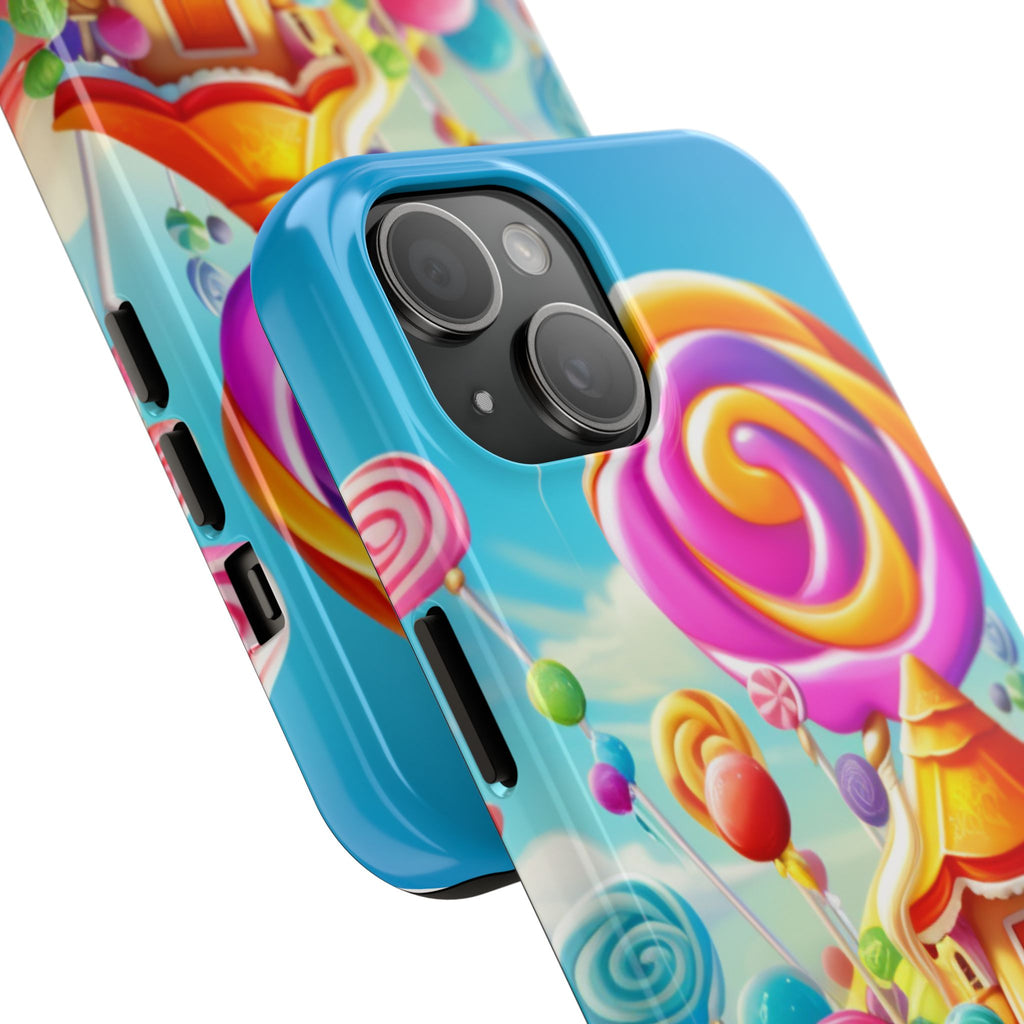 Colorful Candyland Phone Case- Tough Protective Cover, Fun Gift, Unique Accessory for Kids, Teens, Phone Accessories, Birthday Gift
