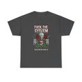 Fuck the System T-Shirt | Protest Graphic Tee, Graffiti Government Design