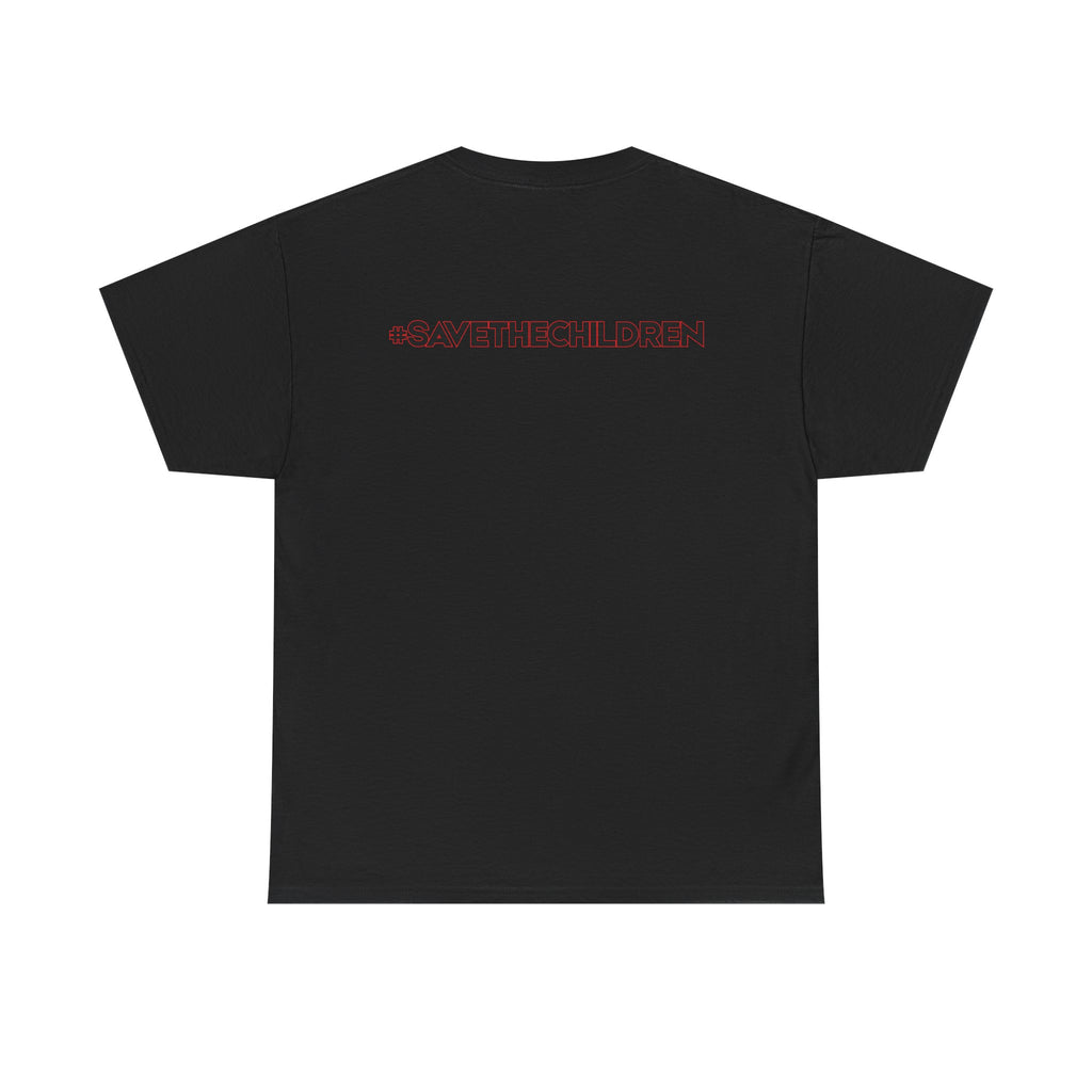 Protest Pizza Box Conspiracy Save the Children T-Shirt | Vintage Riot Art