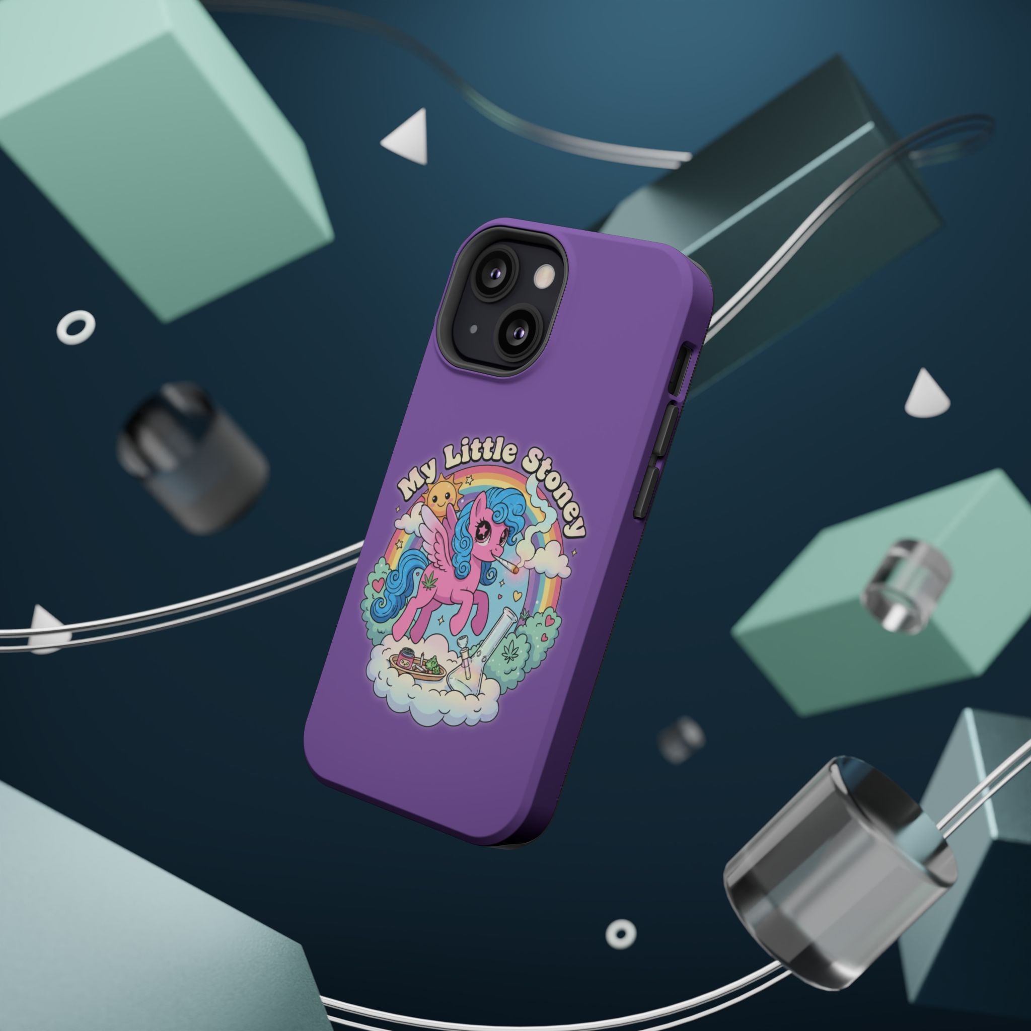 My Little Stoney Phone Case — Cute Rainbow Pony Magnetic Impact-Resistant Case for iPhone and Android