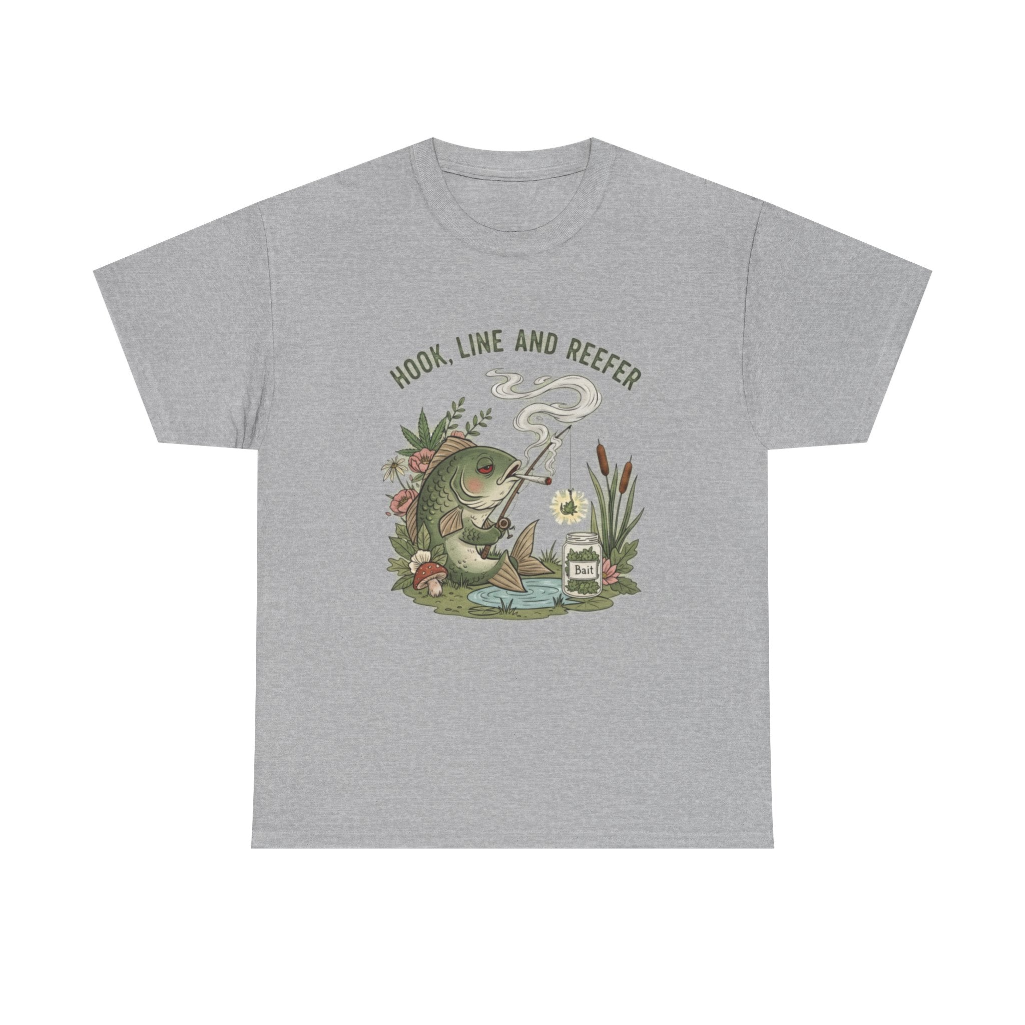 Hook, Line and Reefer Stoner Fishing Tee