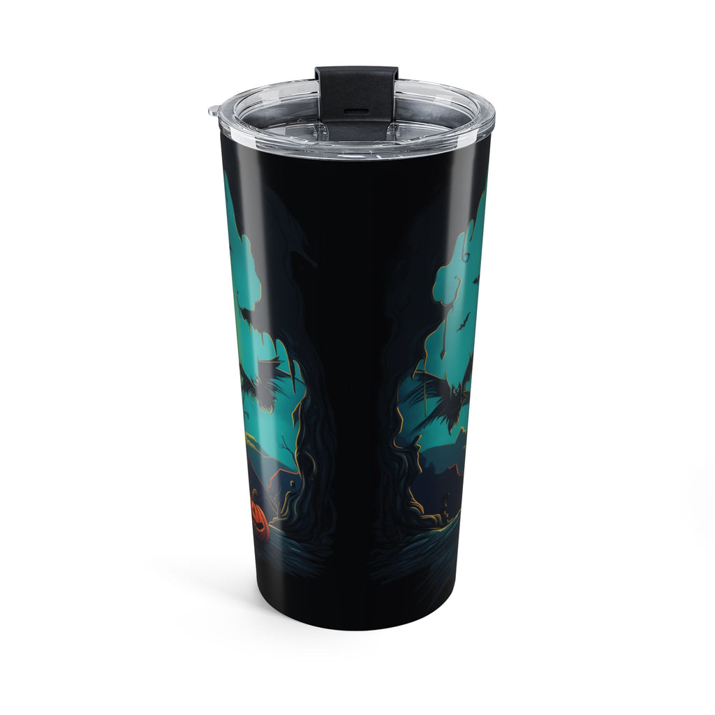 Halloween Cat Tumbler, Spooky Travel Mug, Cat Lover Gift, Fall Drinkware, Cute Halloween Cup
