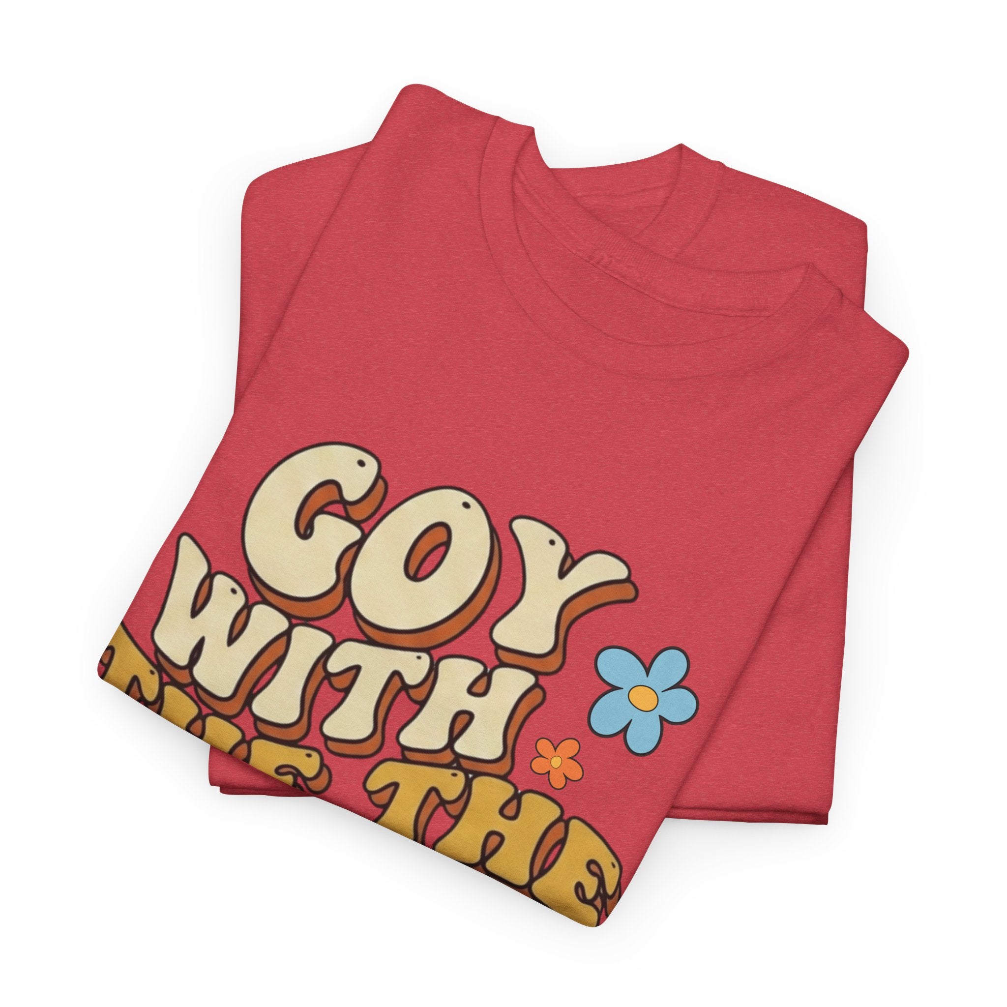 Goy With The Flow--Retro Flower Graphic Tee