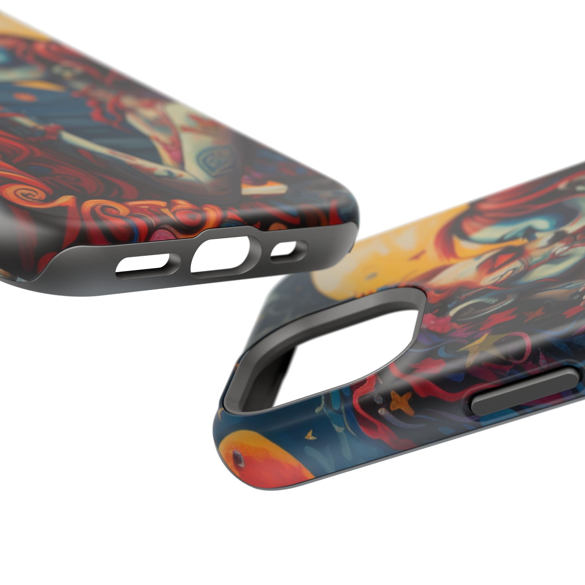 Day of the Dead Romantic Skull Couple Magnetic Impact-Resistant Phone Case for iPhone and Android