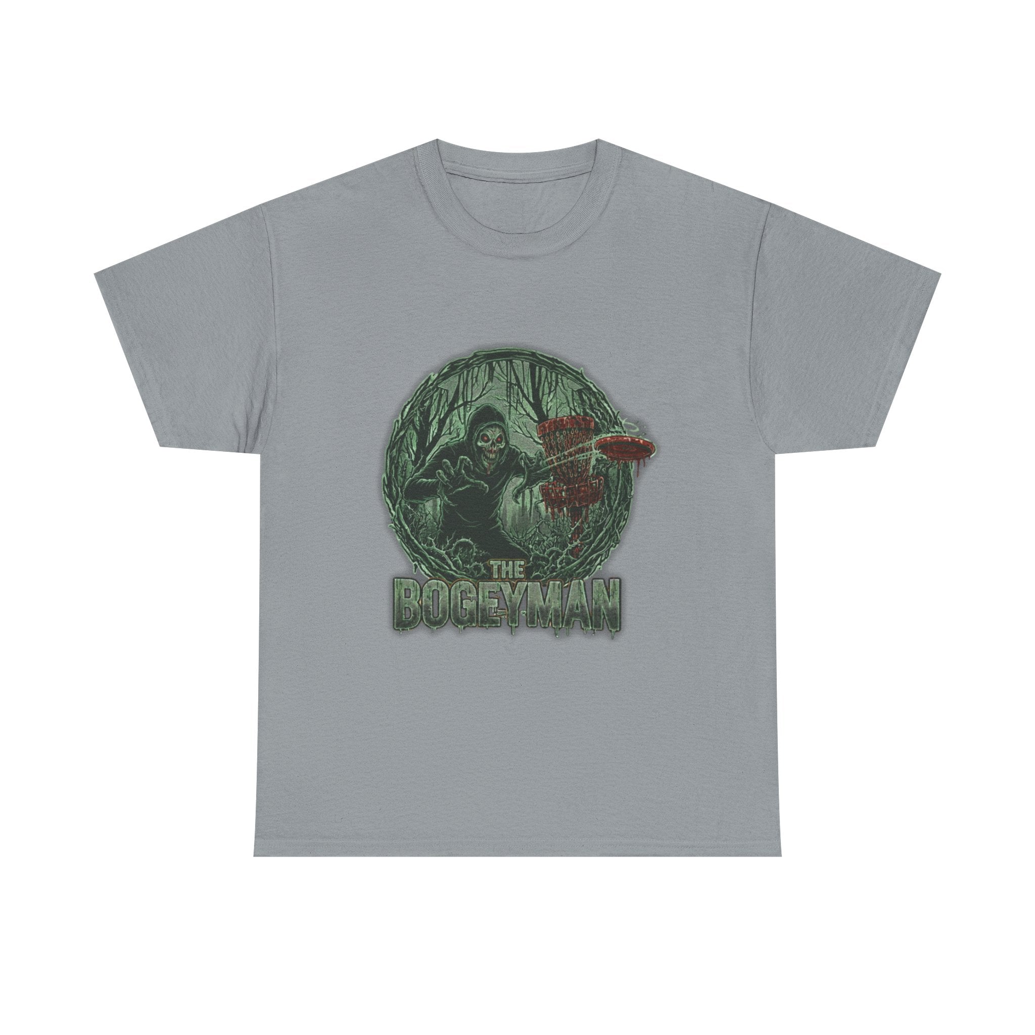 Mystical Bogeyman Disc Golf Tee | Unique Graphic T-Shirt, Halloween Costume, Horror Fans Gift, Unisex Fashion, Spooky Vibe, Casual Wear