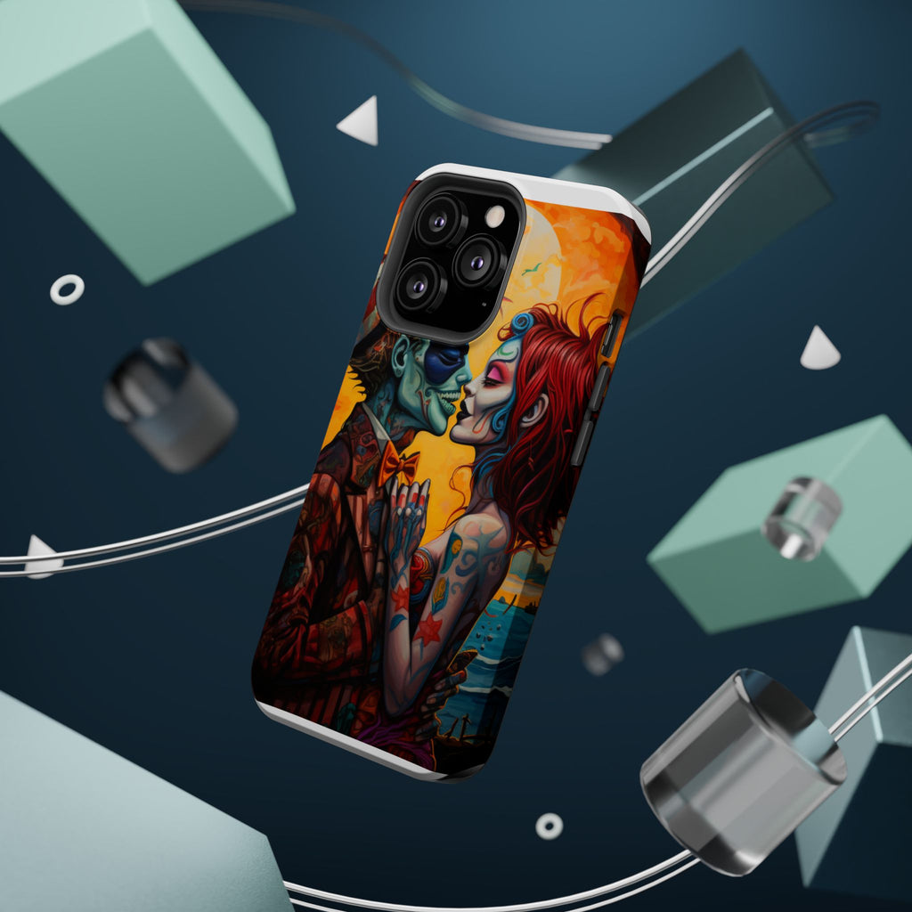 Magnetic Phone Cases - Spooky Lovers Art, Halloween Gifts, Unique Phone Covers, Artistic Phone Accessories, Colorful iPhone Cases