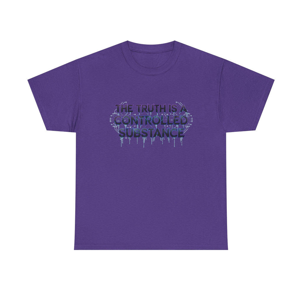 The Truth Is A Controlled Substance T Shirt Matrix Style Truth Seeker Conspiracy Tee