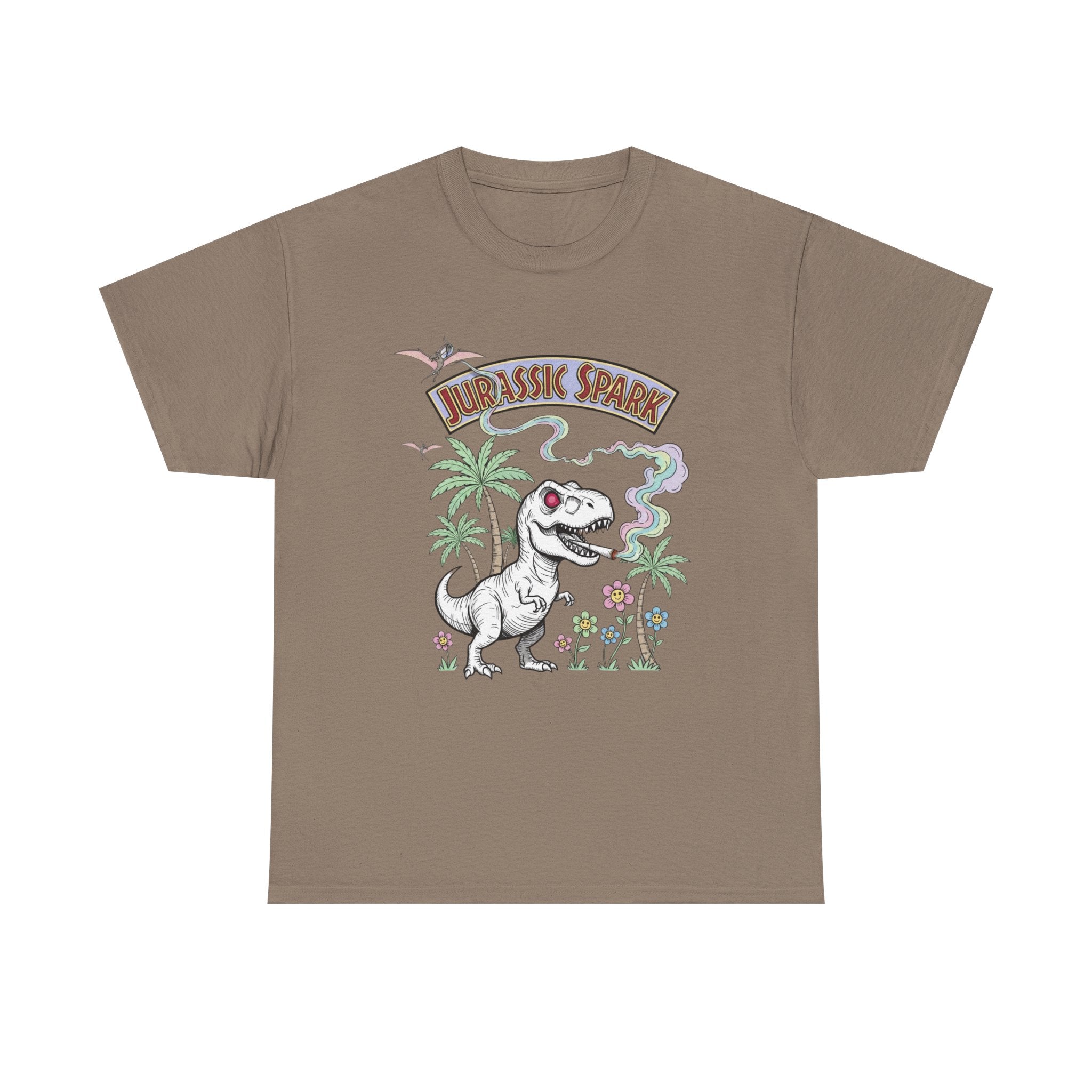 Jurassic Spark Stoner T-Shirt, Funny T-rex 420 Tee