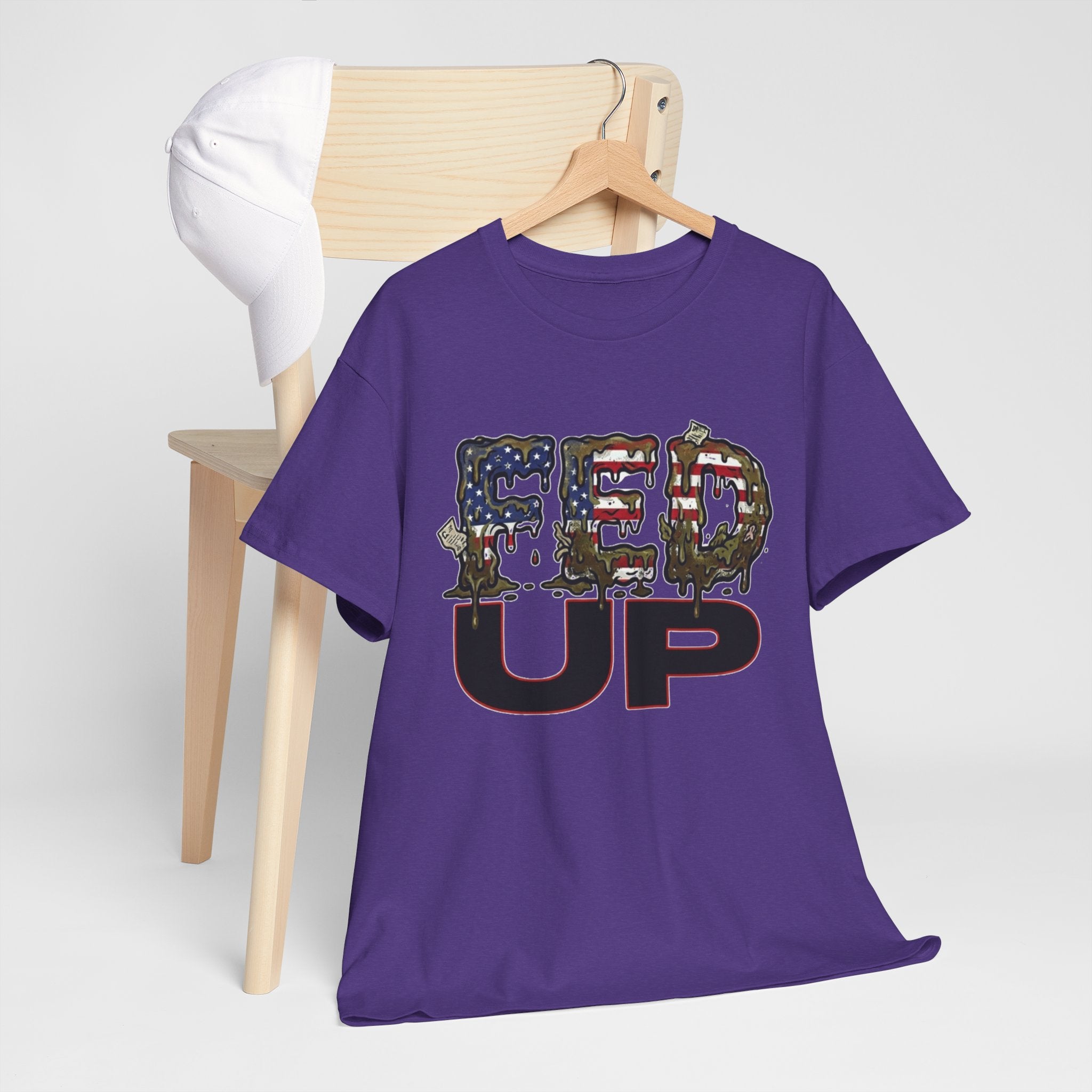 Fed Up with the Fed Slop Tee — Patriotic Military Graphic Shirt