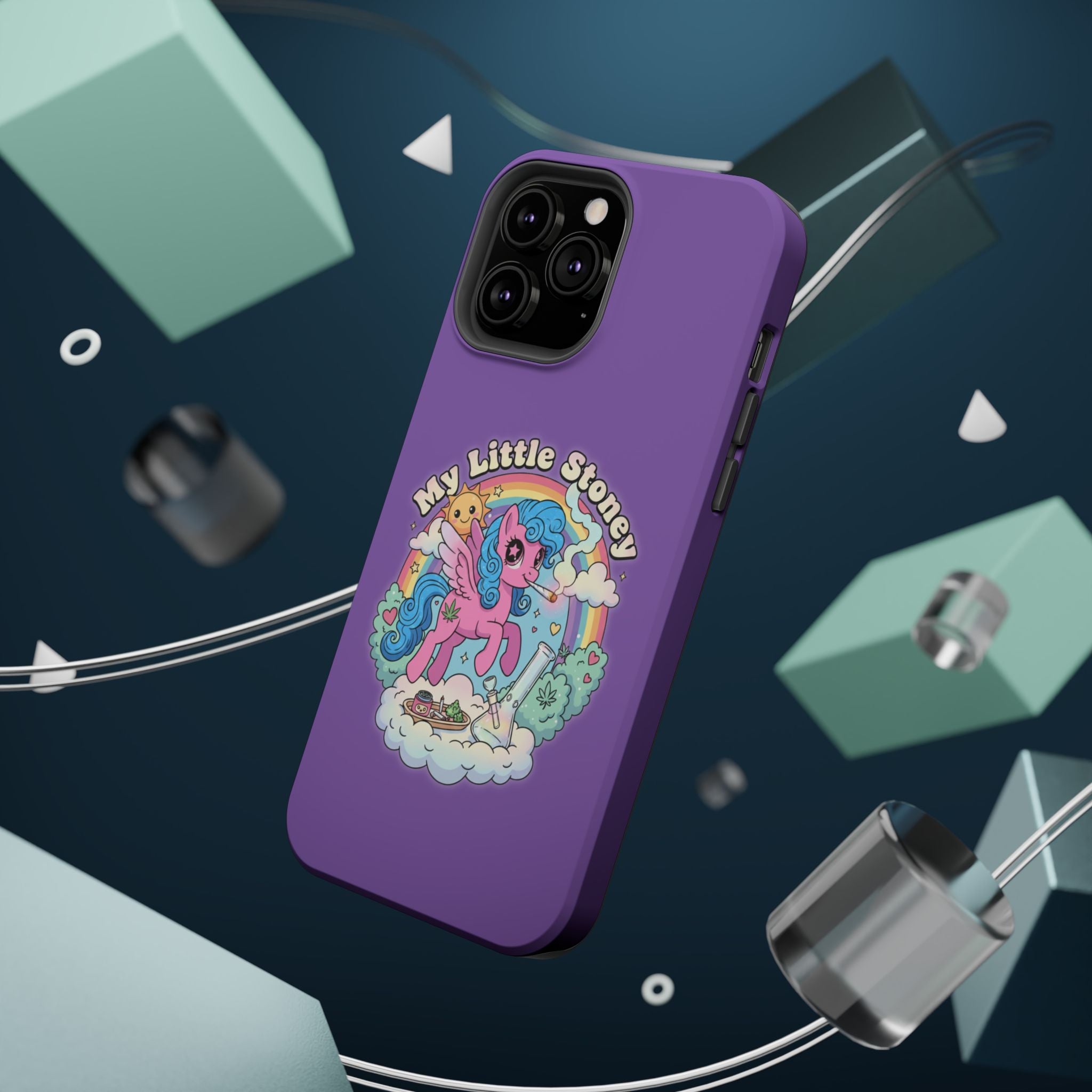 My Little Stoney Phone Case — Cute Rainbow Pony Magnetic Impact-Resistant Case for iPhone and Android