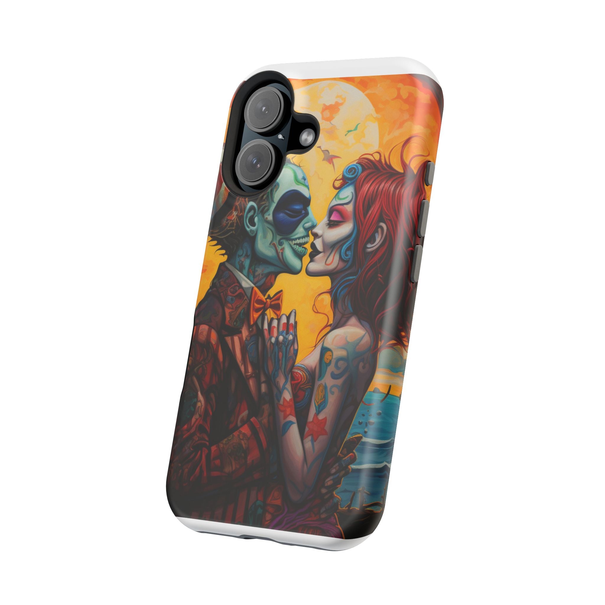 Magnetic Phone Cases - Spooky Lovers Art, Halloween Gifts, Unique Phone Covers, Artistic Phone Accessories, Colorful iPhone Cases