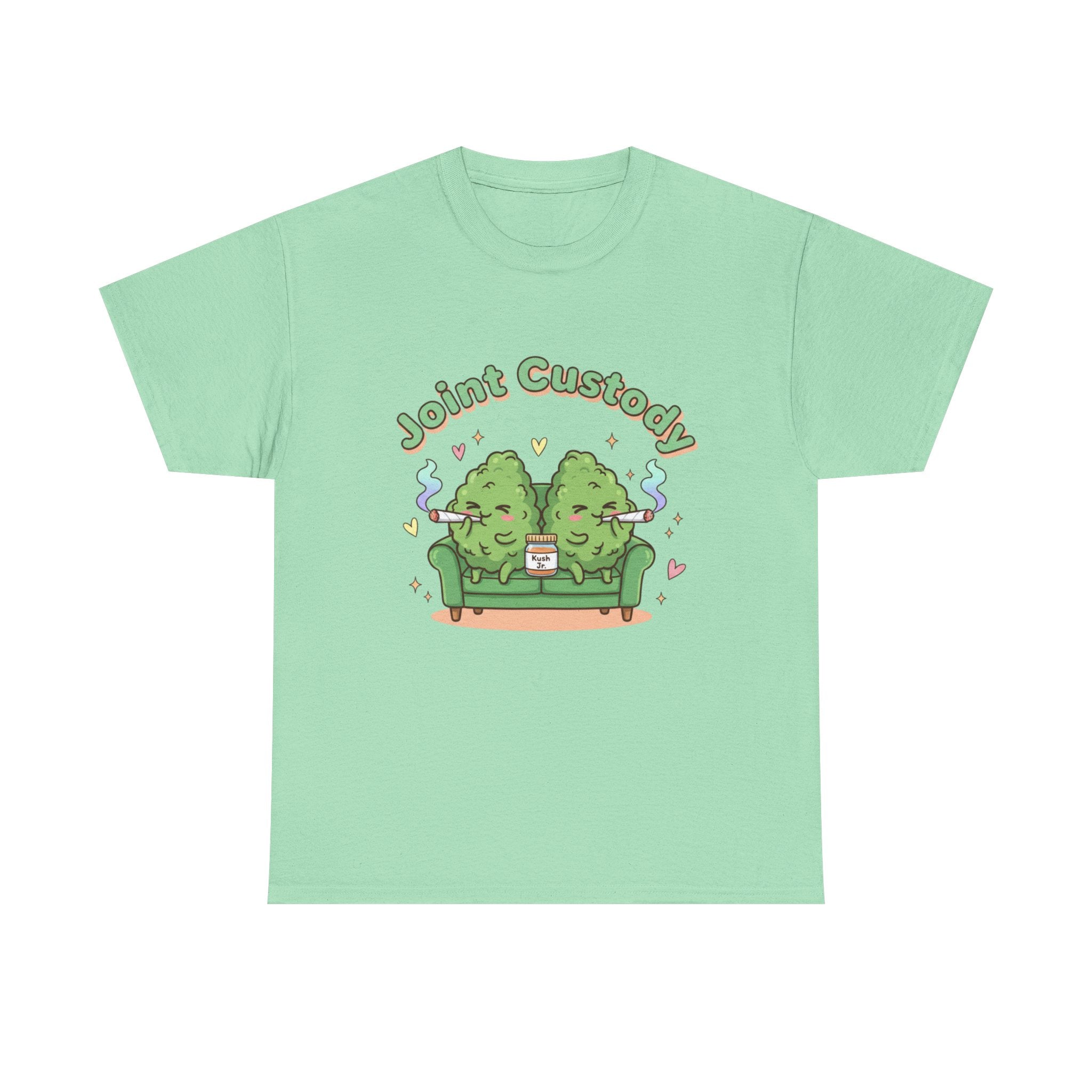 Joint Custody Unisex Heavy Cotton Tee | Funny Stoner Family Shirt
