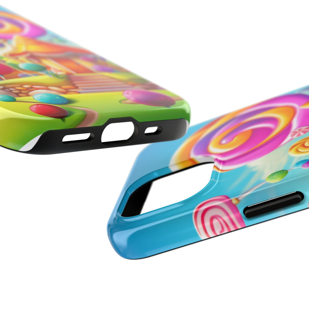 Colorful Candyland Phone Case- Tough Protective Cover, Fun Gift, Unique Accessory for Kids, Teens, Phone Accessories, Birthday Gift