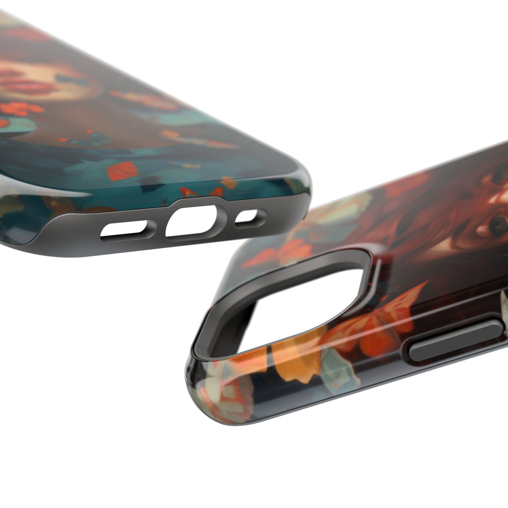 Artistic Butterfly Portrait Phone Case for iPhone & Android — Magnetic Impact-Resistant