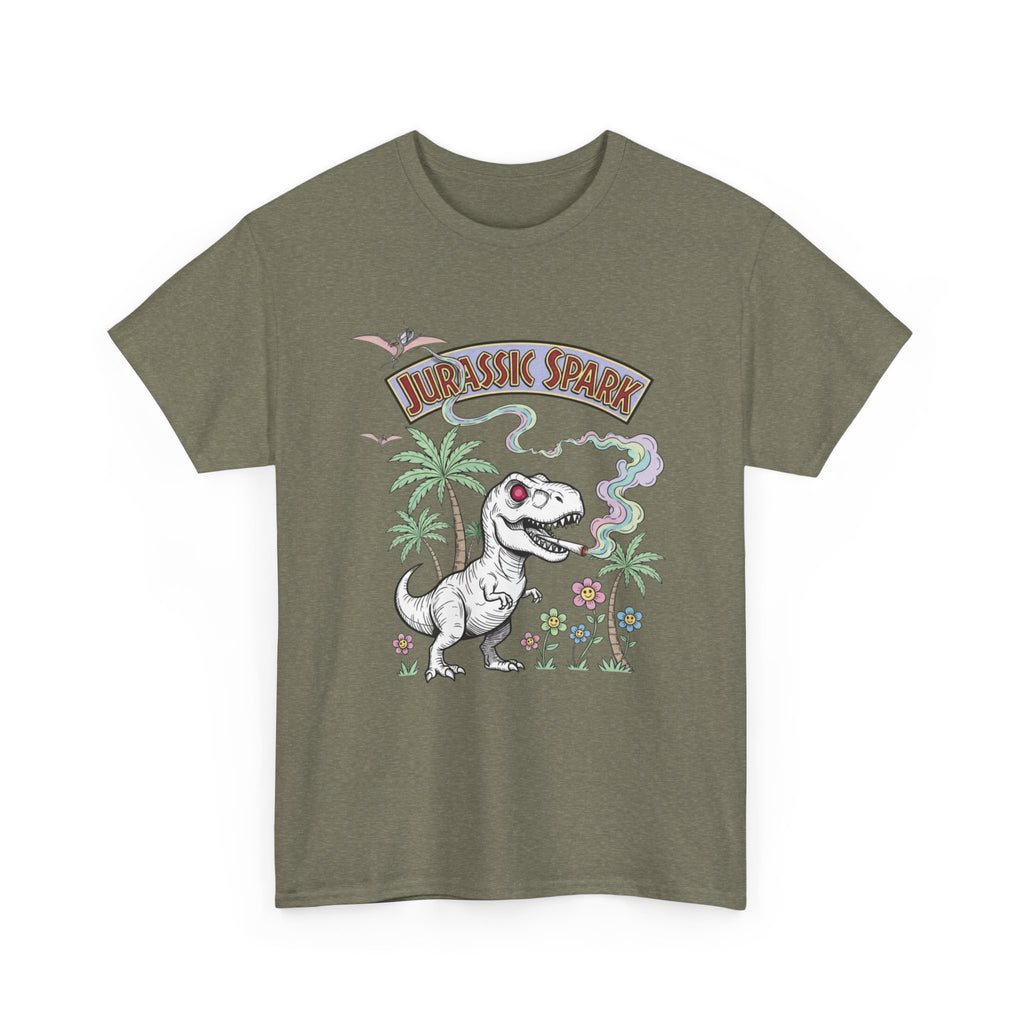 Jurassic Spark Stoner T-Shirt, Funny T-rex 420 Tee