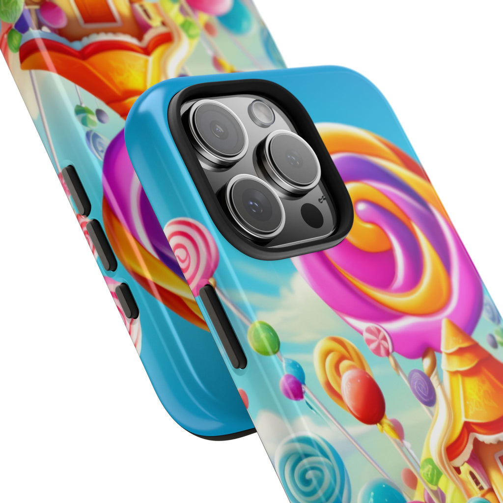 Colorful Candyland Phone Case- Tough Protective Cover, Fun Gift, Unique Accessory for Kids, Teens, Phone Accessories, Birthday Gift