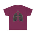 420 Lungs Illustration Tee | Botanical Respiratory Anatomy Shirt