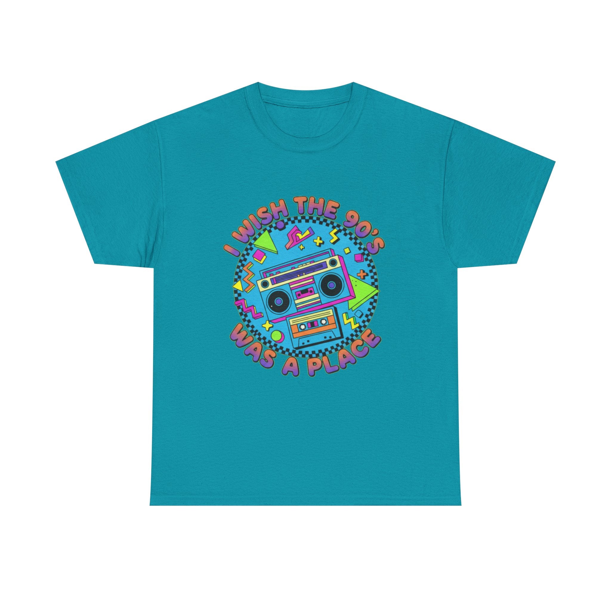 I Wish The 90s Was a Place Retro Boombox T-Shirt