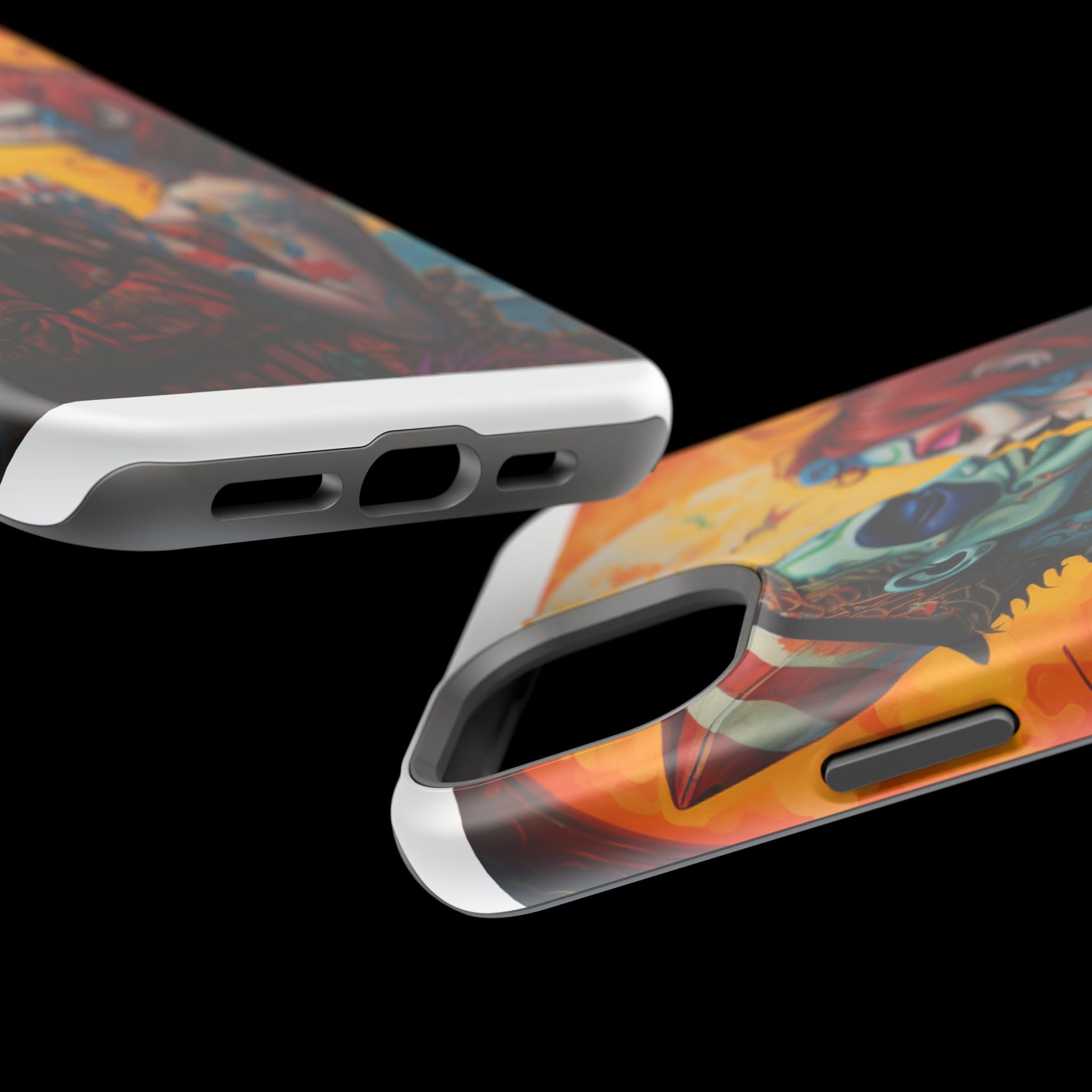 Magnetic Phone Cases - Spooky Lovers Art, Halloween Gifts, Unique Phone Covers, Artistic Phone Accessories, Colorful iPhone Cases