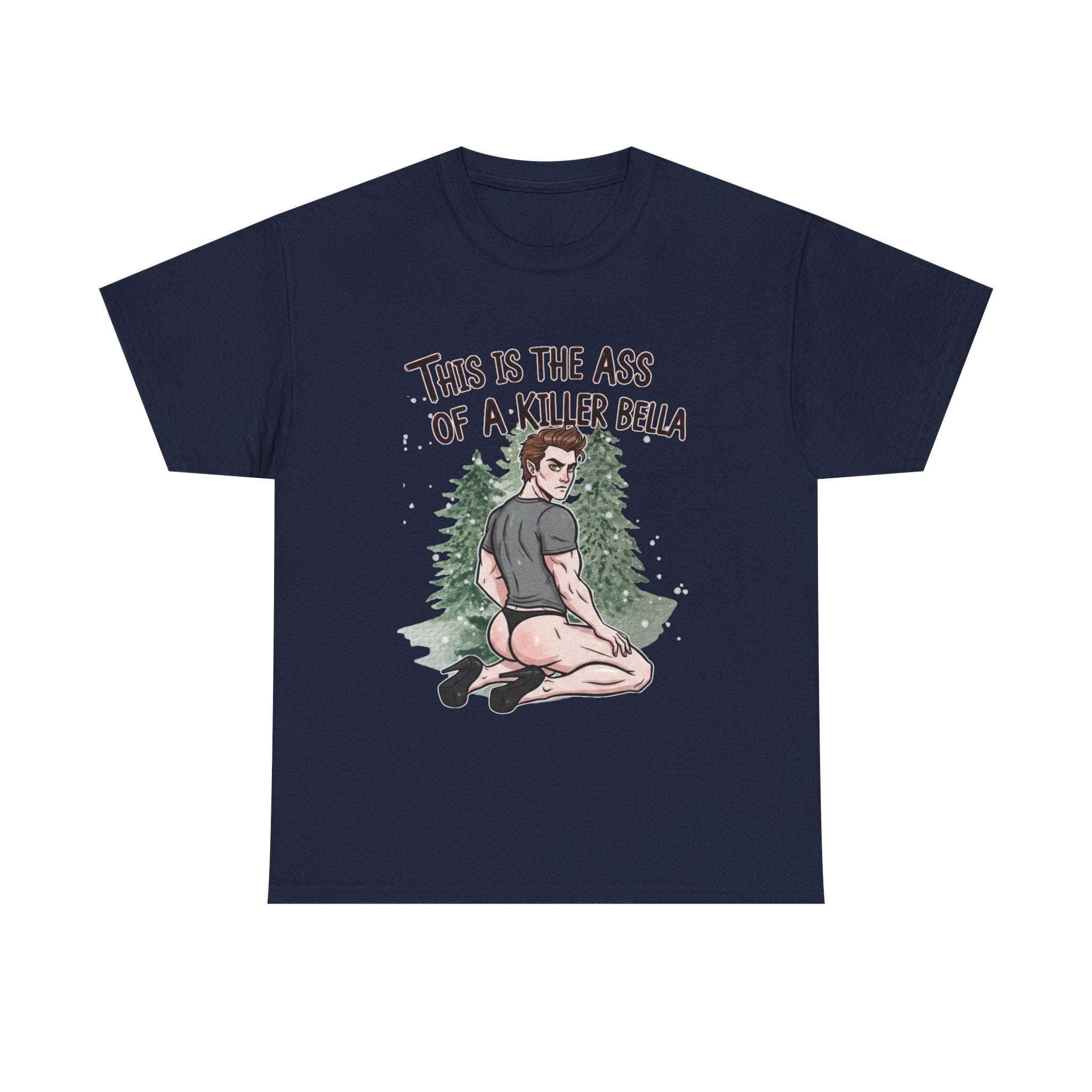 Funny Vampire Movie Parody Ass Graphic Tee | Retro Horror Nostalgia