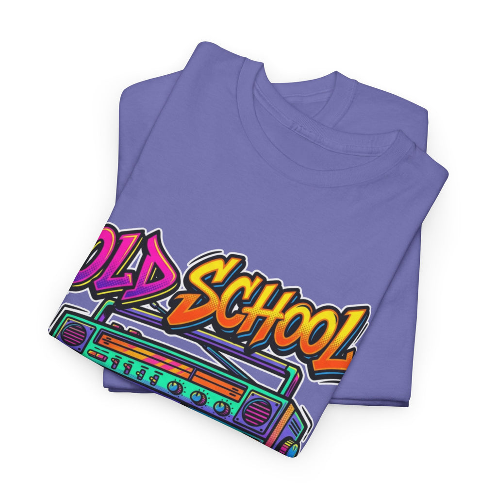 Old School Boombox Tee — Retro 80s Vintage Radio Graphic T-Shirt