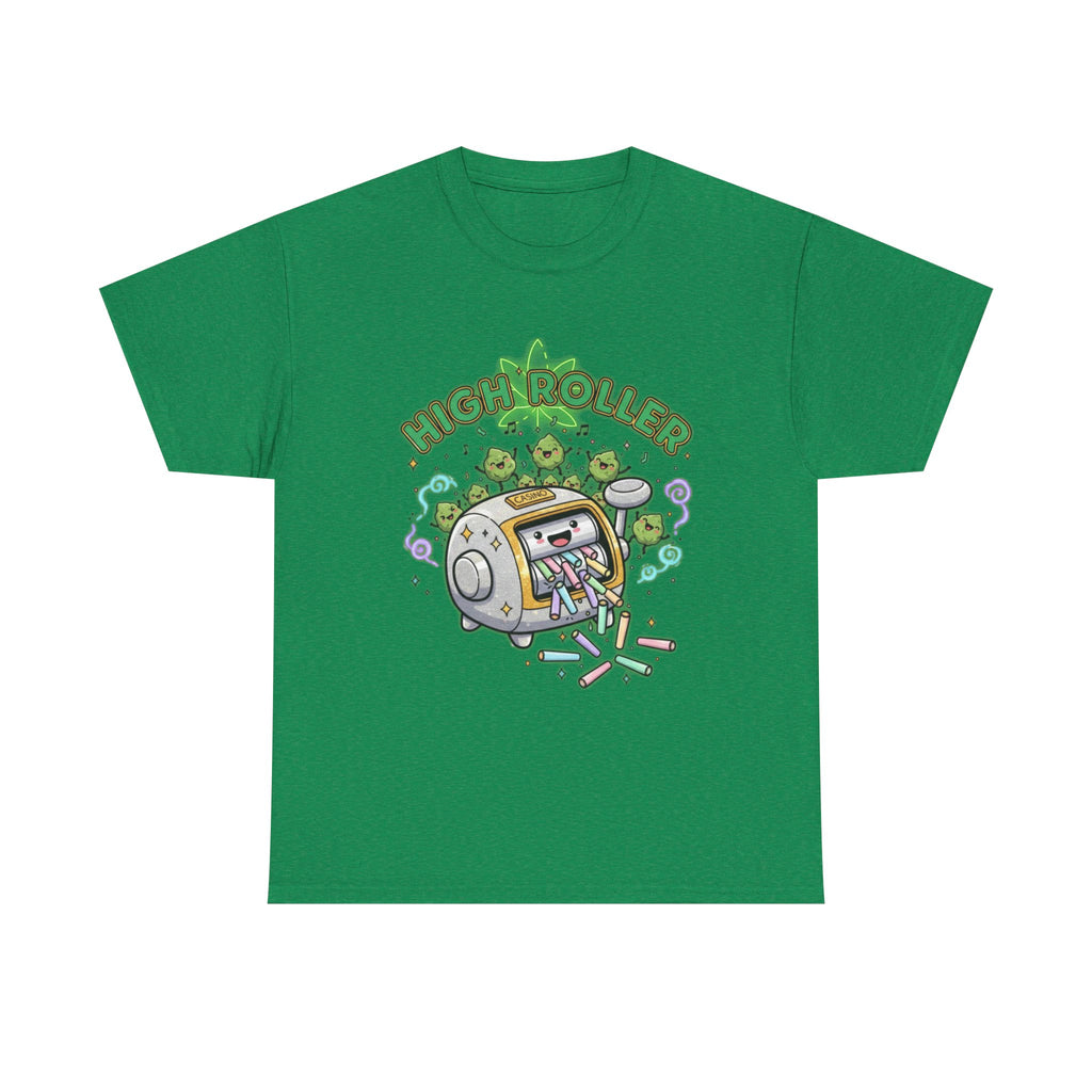 High Roller Stoner Casino Tee | Funny Gambling Humor Shirt