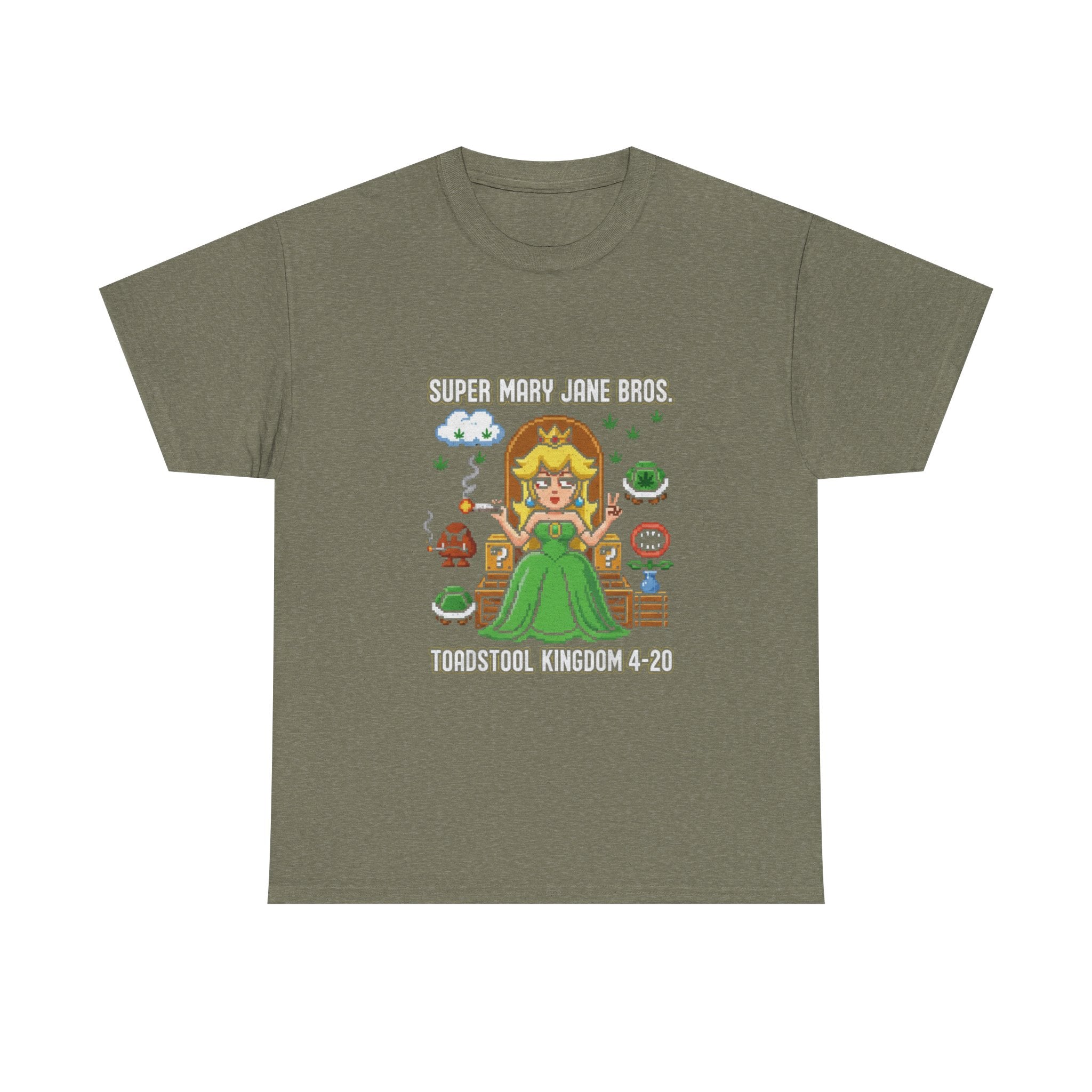 Super Mary Jane Bros Princess Mushroom Tee | Toadstool Kingdom 4-20 Nostalgic Gamer Shirt
