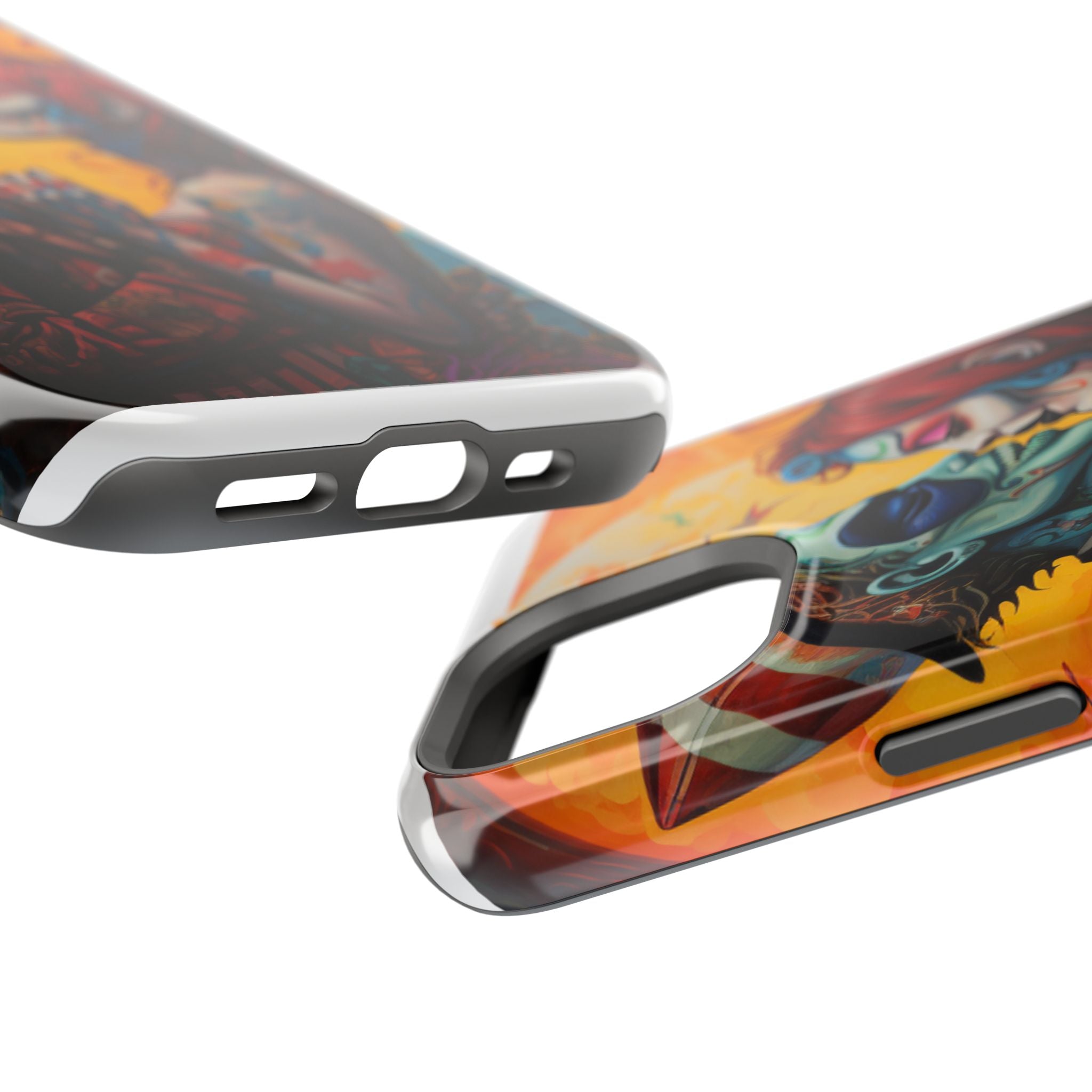 Magnetic Phone Cases - Spooky Lovers Art, Halloween Gifts, Unique Phone Covers, Artistic Phone Accessories, Colorful iPhone Cases