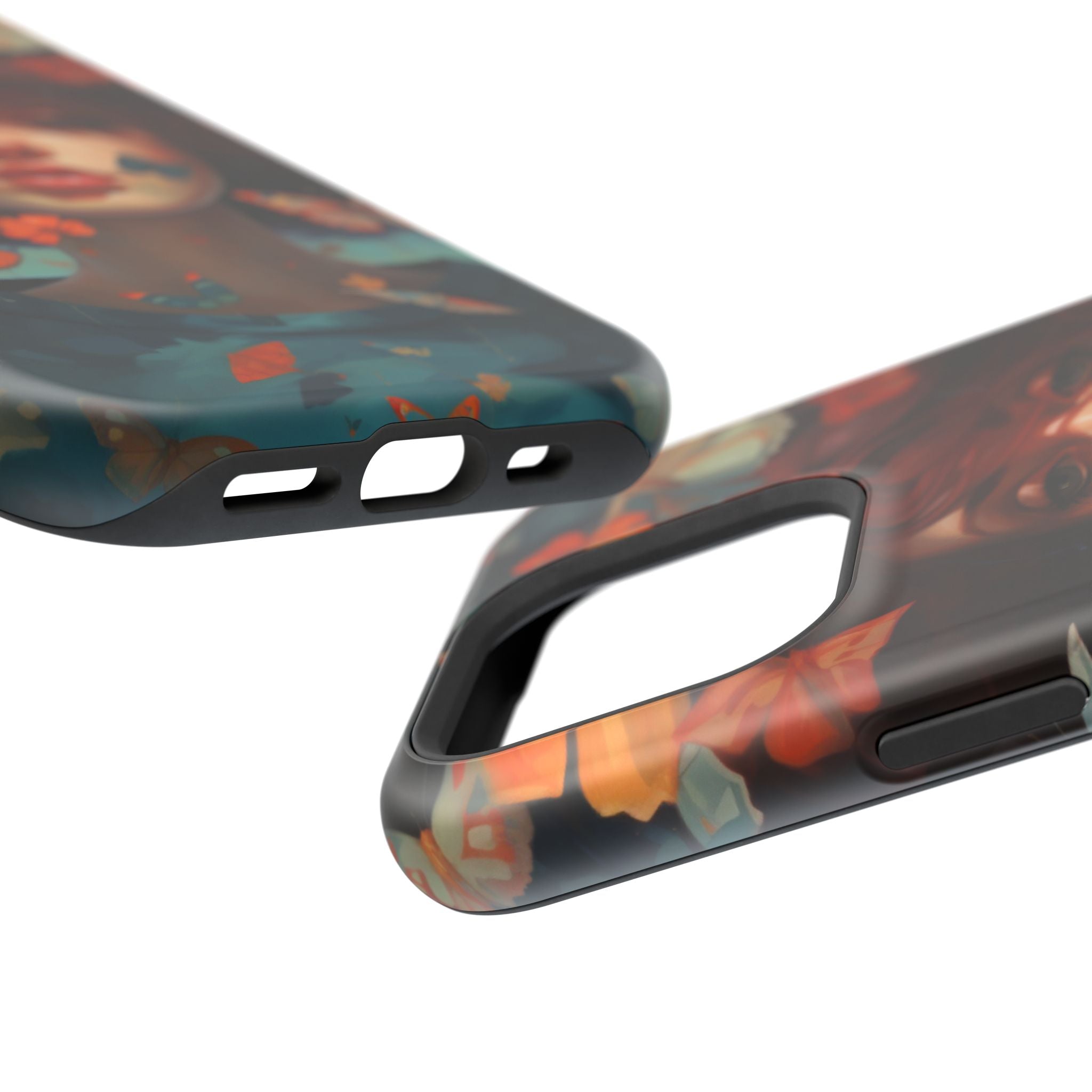Artistic Butterfly Portrait Phone Case for iPhone & Android — Magnetic Impact-Resistant