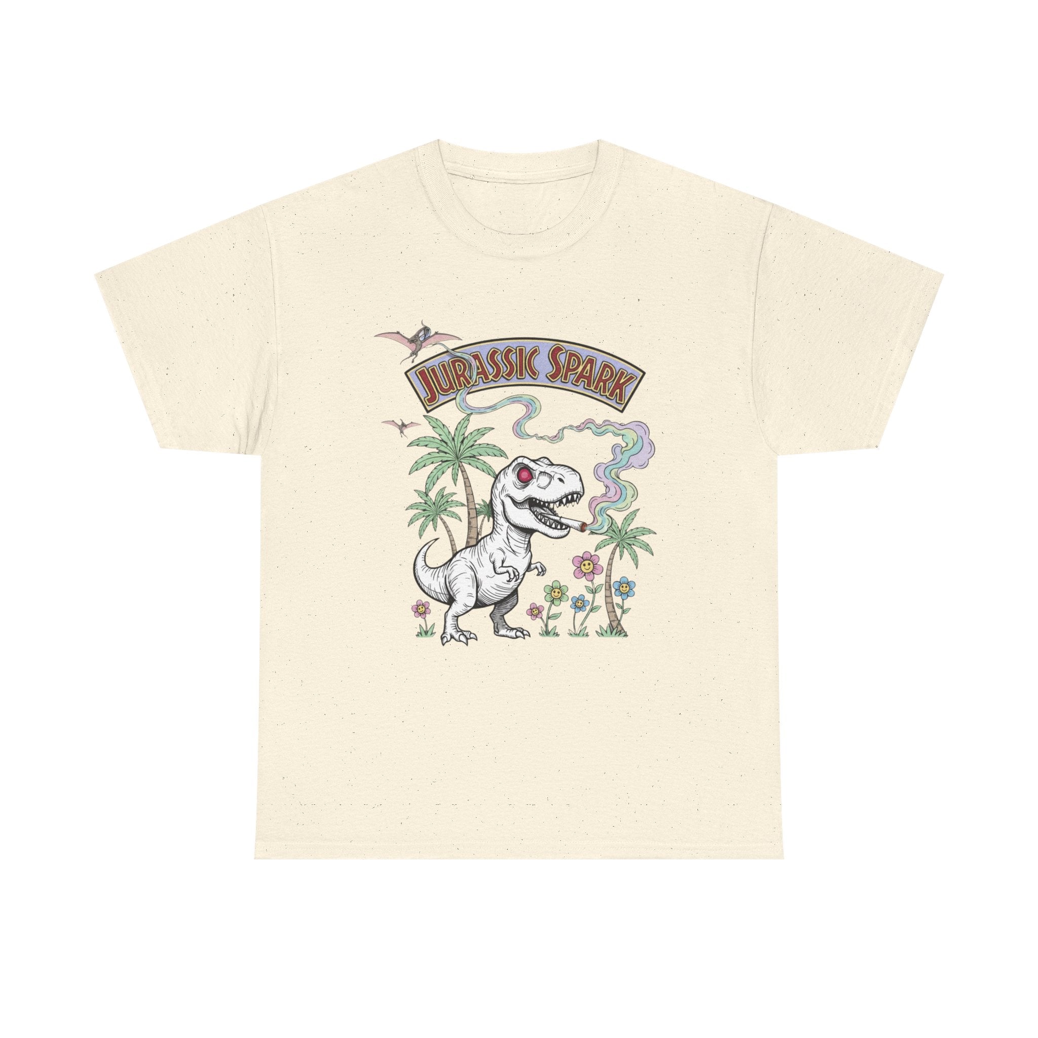 Jurassic Spark Stoner T-Shirt, Funny T-rex 420 Tee