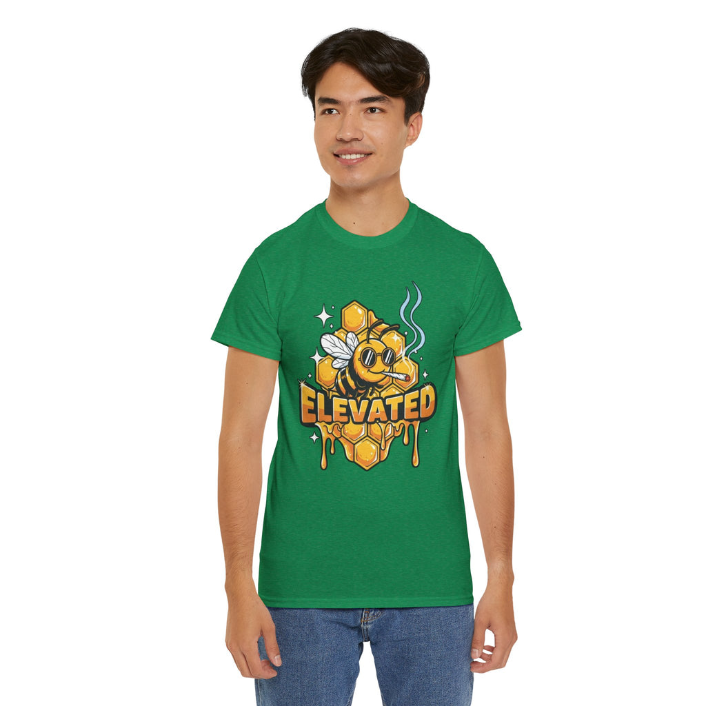 Bee Elevated Graphic Tee | Honeycomb Drip Stoner Shirt