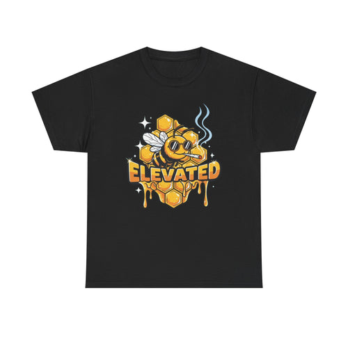 Bee Elevated Graphic Tee | Honeycomb Drip Stoner Shirt