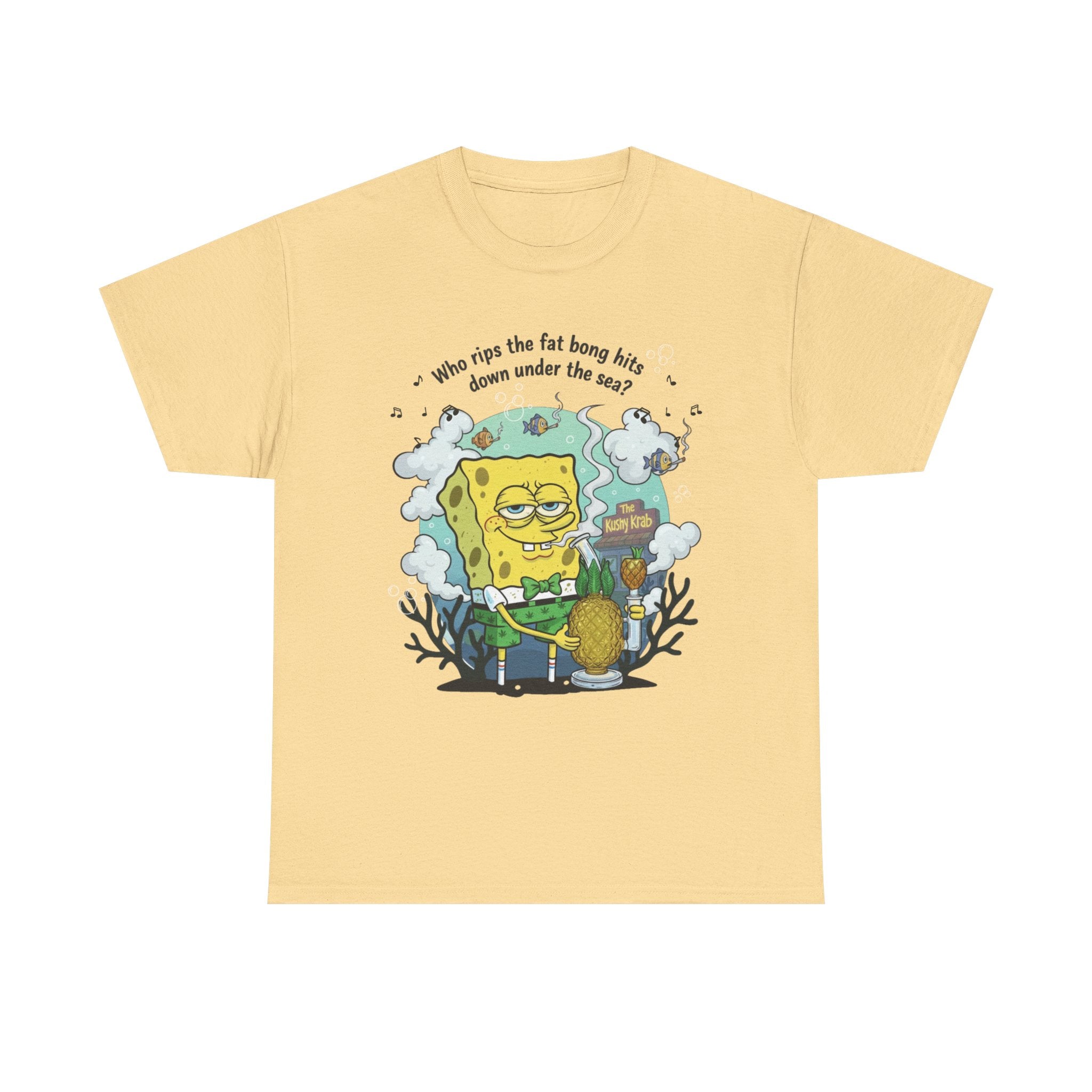 Nostalgic Cartoon Underwater Stoner Pineapple Tee, 420 Humor, Gift for Stoners
