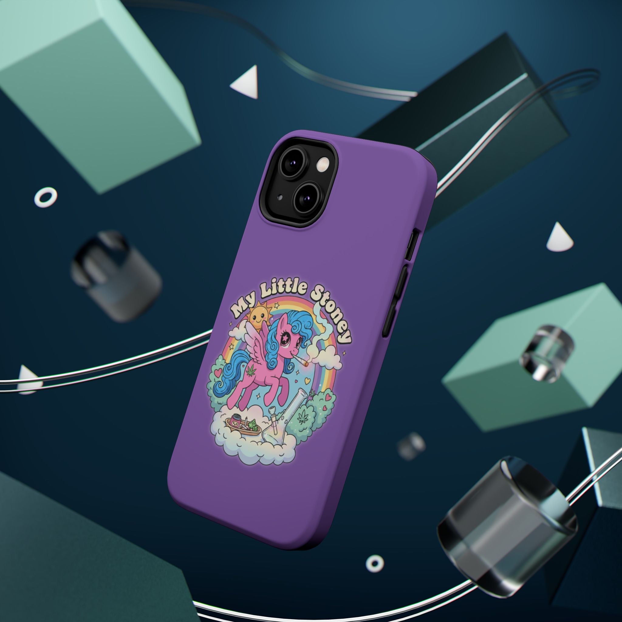 My Little Stoney Phone Case — Cute Rainbow Pony Magnetic Impact-Resistant Case for iPhone and Android