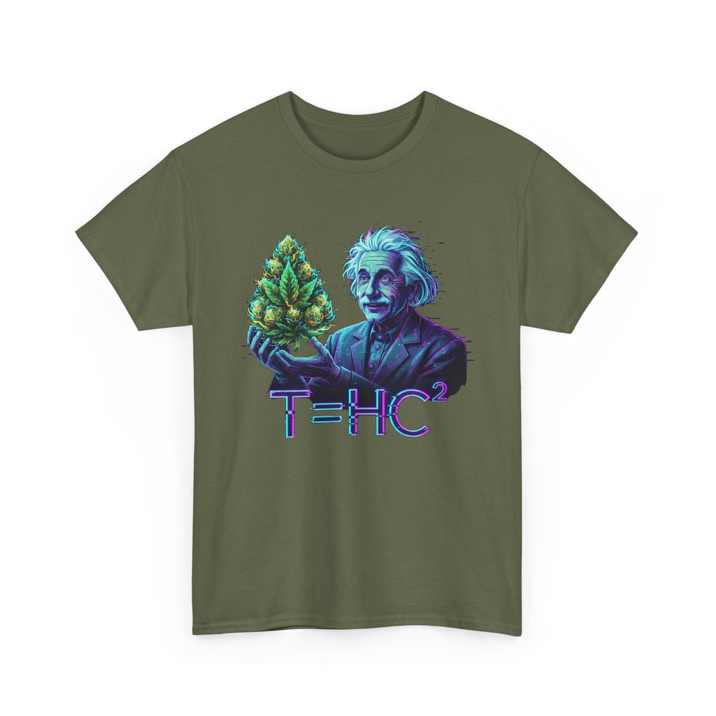 Einstein Holding Nugget T-Shirt | Funny Science Stoner Tee