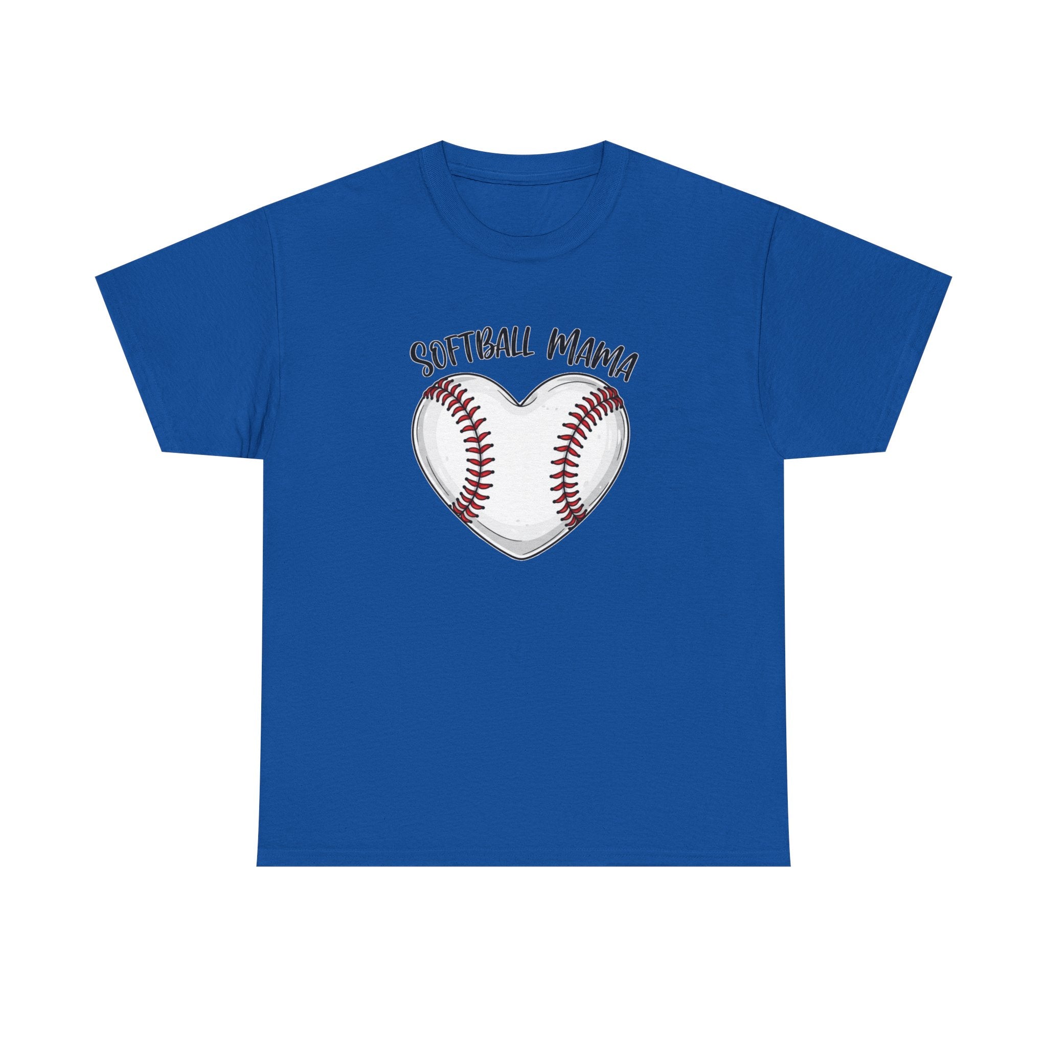 Softball Mama heart Softball stitching Tee | Softball mom shirt, Team Mom