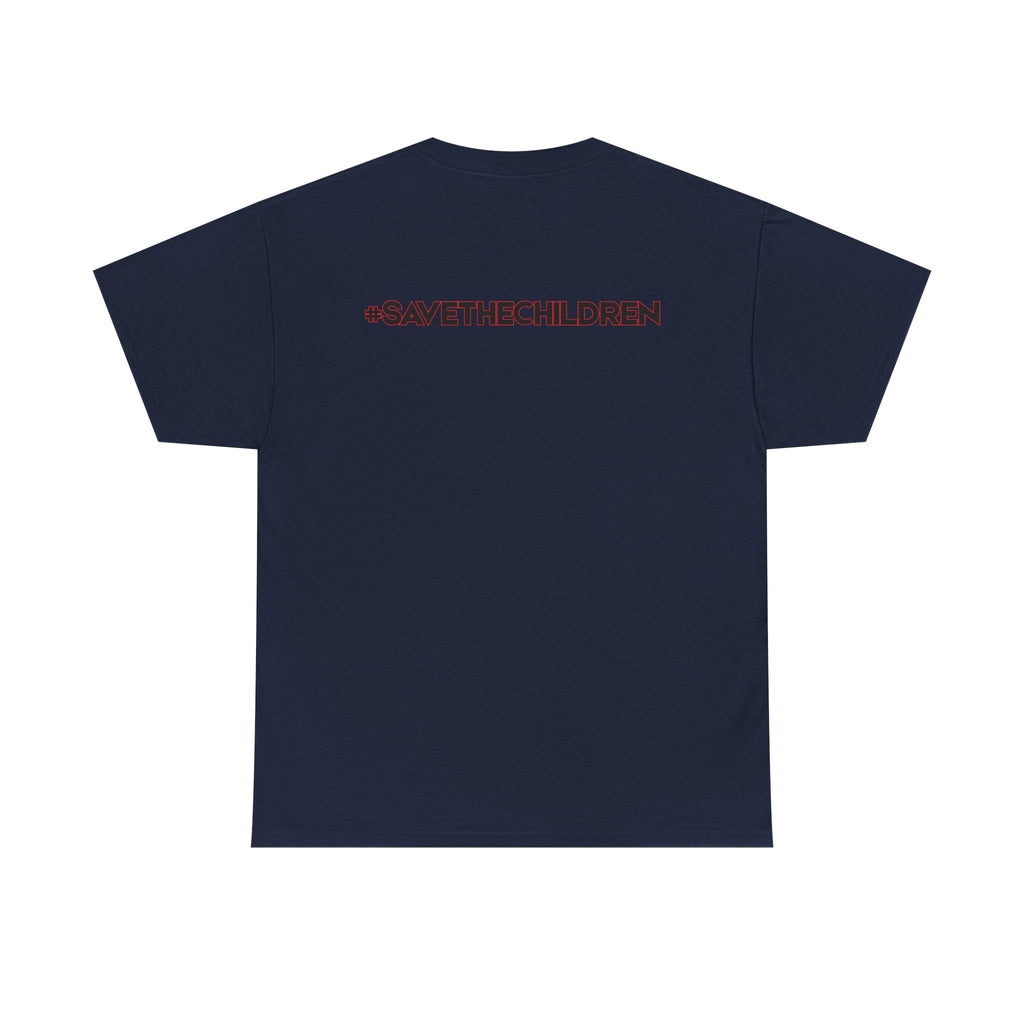 Protest Pizza Box Conspiracy Save the Children T-Shirt | Vintage Riot Art