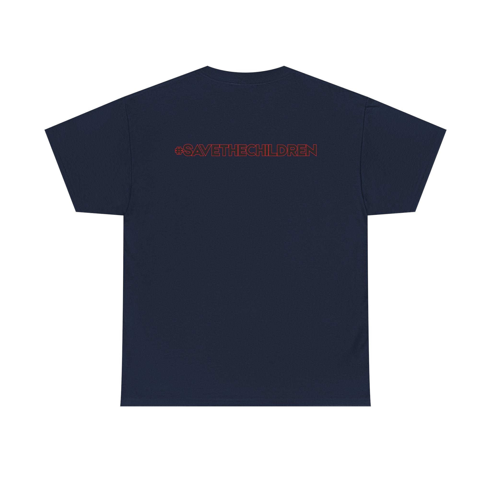 Protest Pizza Box Conspiracy Save the Children T-Shirt | Vintage Riot Art