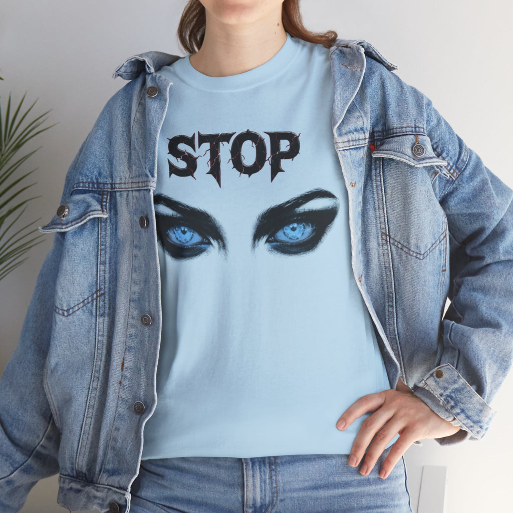 "Stop" Demon Eyes Graphic Tee