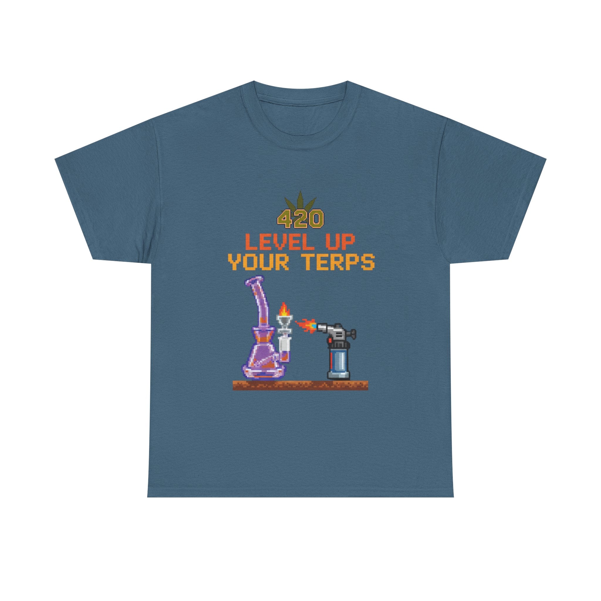 420 Level Up Your Terps Dab Rig Tee | 8-Bit Stoner Gamer Nostalgia