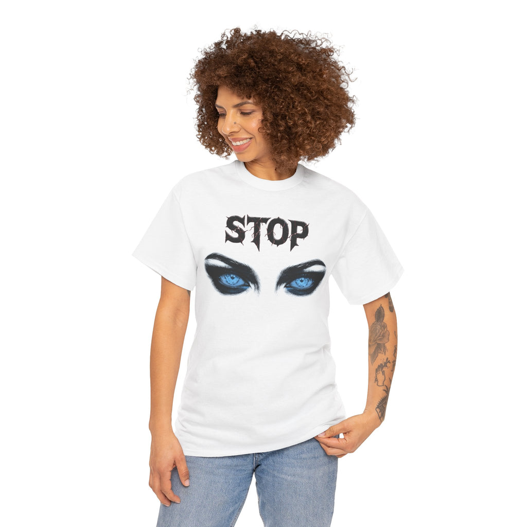 "Stop" Demon Eyes Graphic Tee
